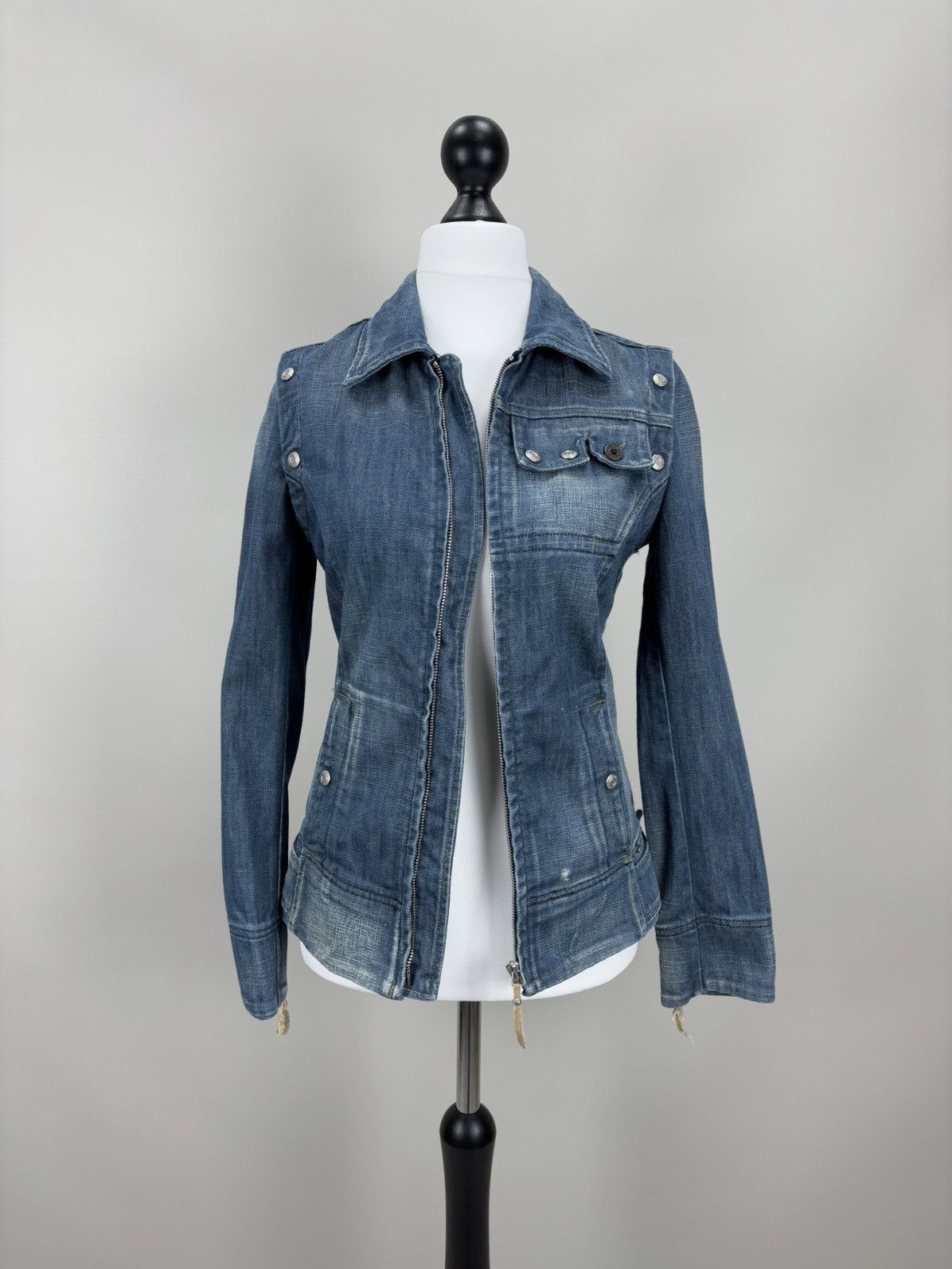 Diesel Womens vintage denim jacket vest 2in1 Diesel Size S Size S / US 4 / IT 40 - 1 Thumbnail