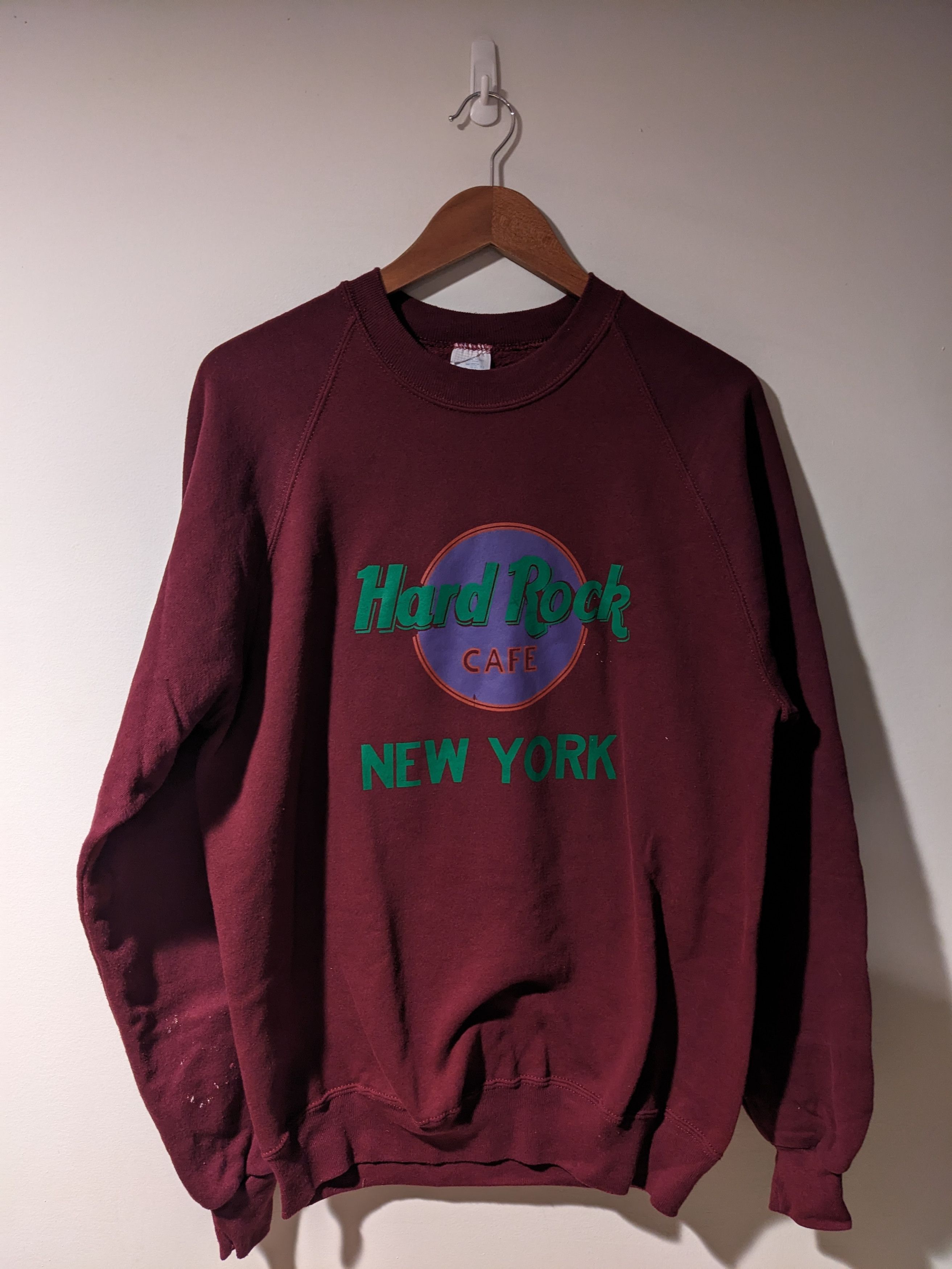 Hard Rock Cafe × Vintage Vintage 90s Hard Rock Cafe New York X-Large Sweatshirt Size US XL / EU 56 / 4 - 1 Thumbnail