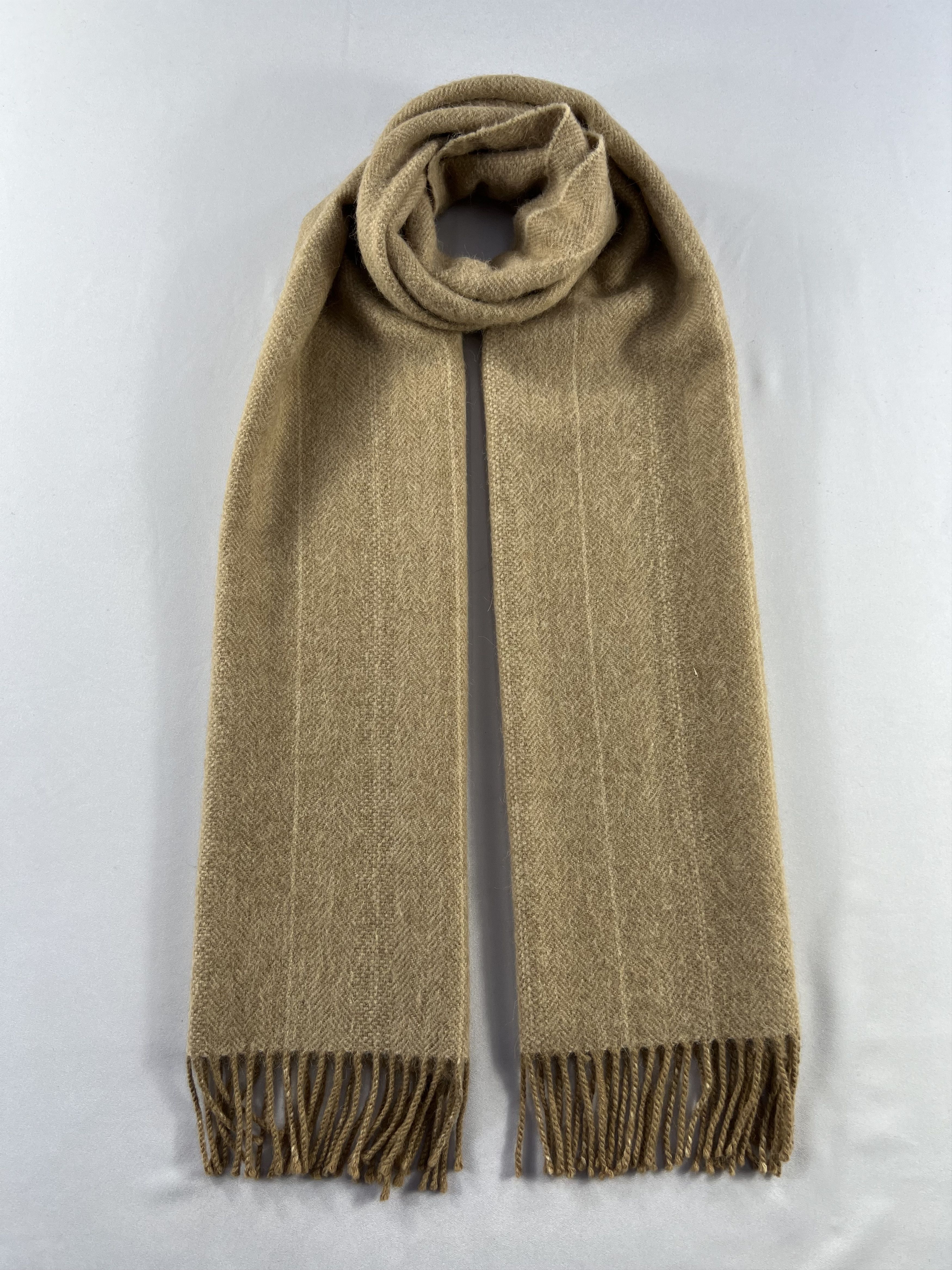 Vintage Glen Prince Camel Hair Scarf / Muffler / Neckwear P954 Size ONE SIZE - 1 Thumbnail
