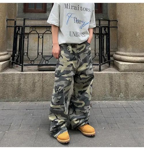 Other Matsuzaka x Yoko Camouflage Camo Wide-Leg Pants Size US 33 - 2 Thumbnail