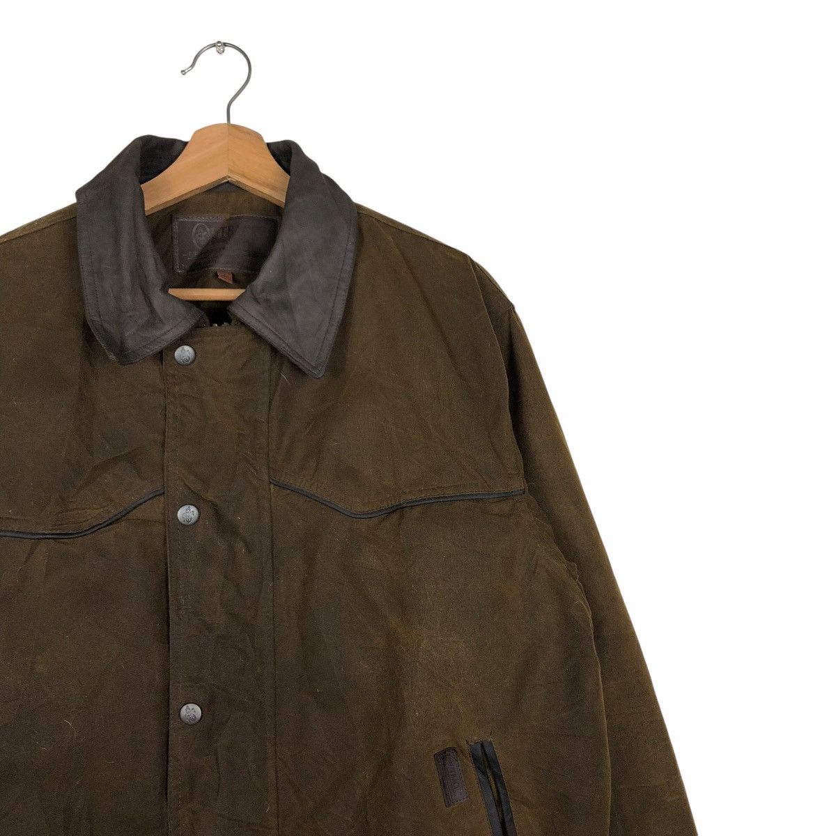 Vintage 🔥VINTAGE WAX JACKET HUNTING SURVIVAL MULTI POCKET UTBACK Size US M / EU 48-50 / 2 - 8 Thumbnail