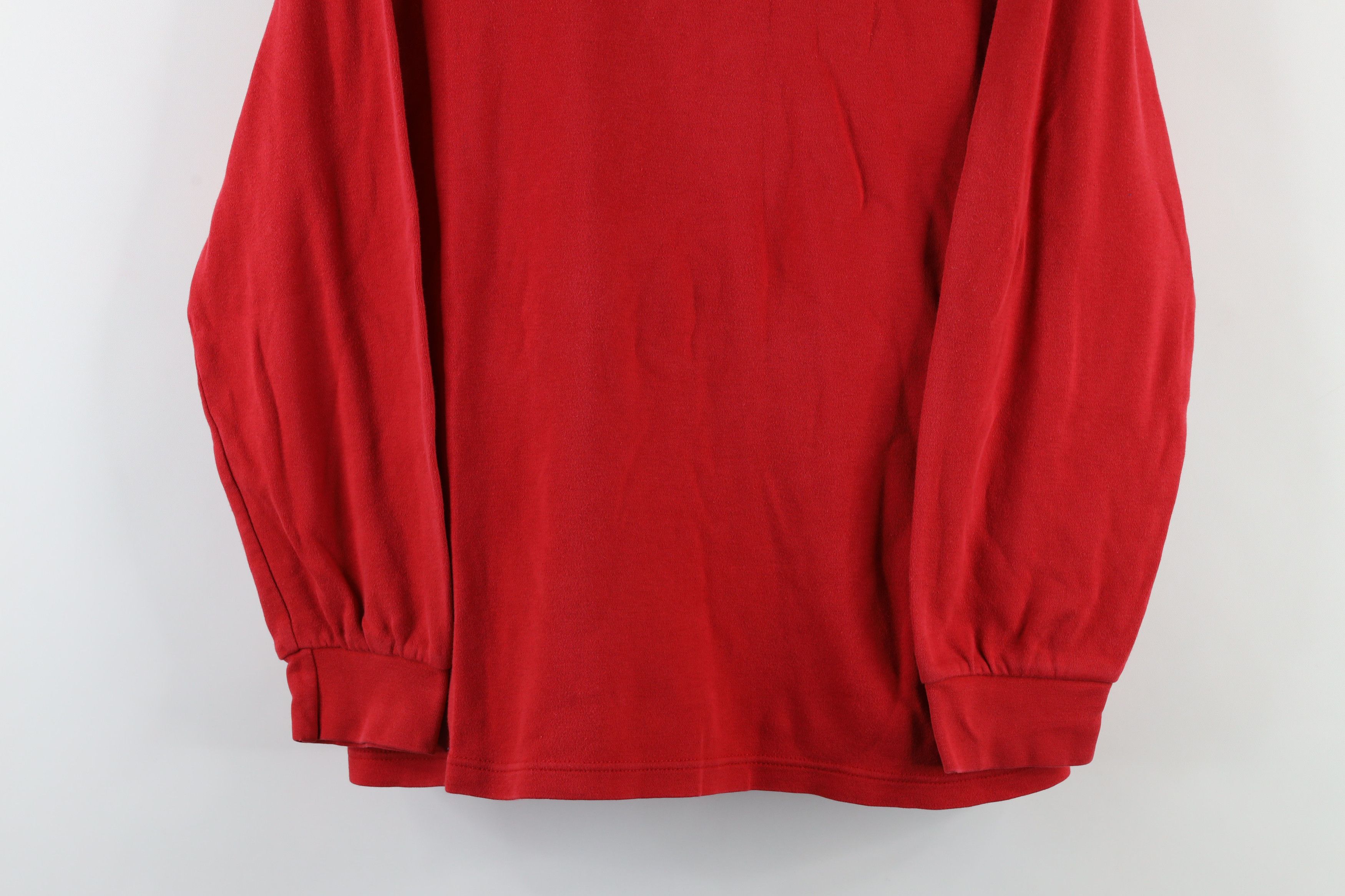 Vintage Vintage 90s Streetwear Long Sleeve Turtleneck T-Shirt Red Size L / US 10 / IT 46 - 3 Thumbnail