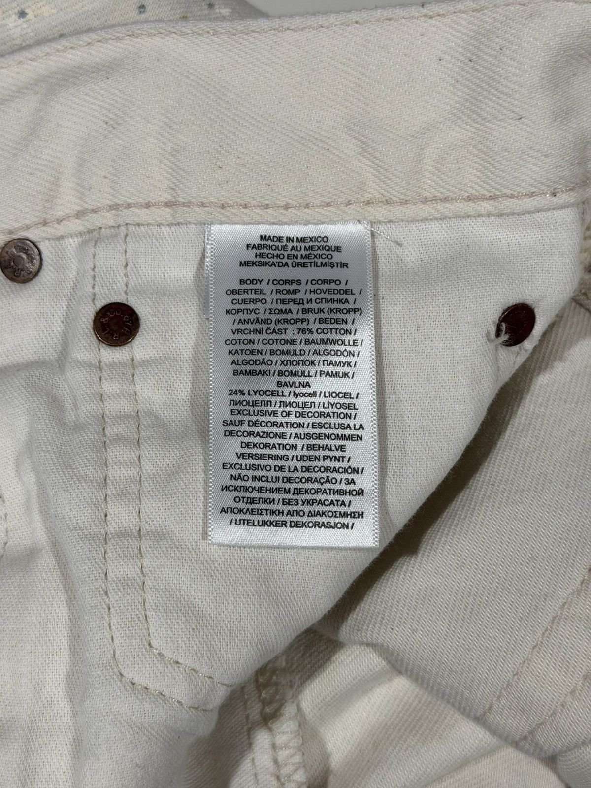 Polo Ralph Lauren 2010s Vintage Polo Ralph Lauren Paint Splatter Denim Jeans Size US 41 - 13 Thumbnail
