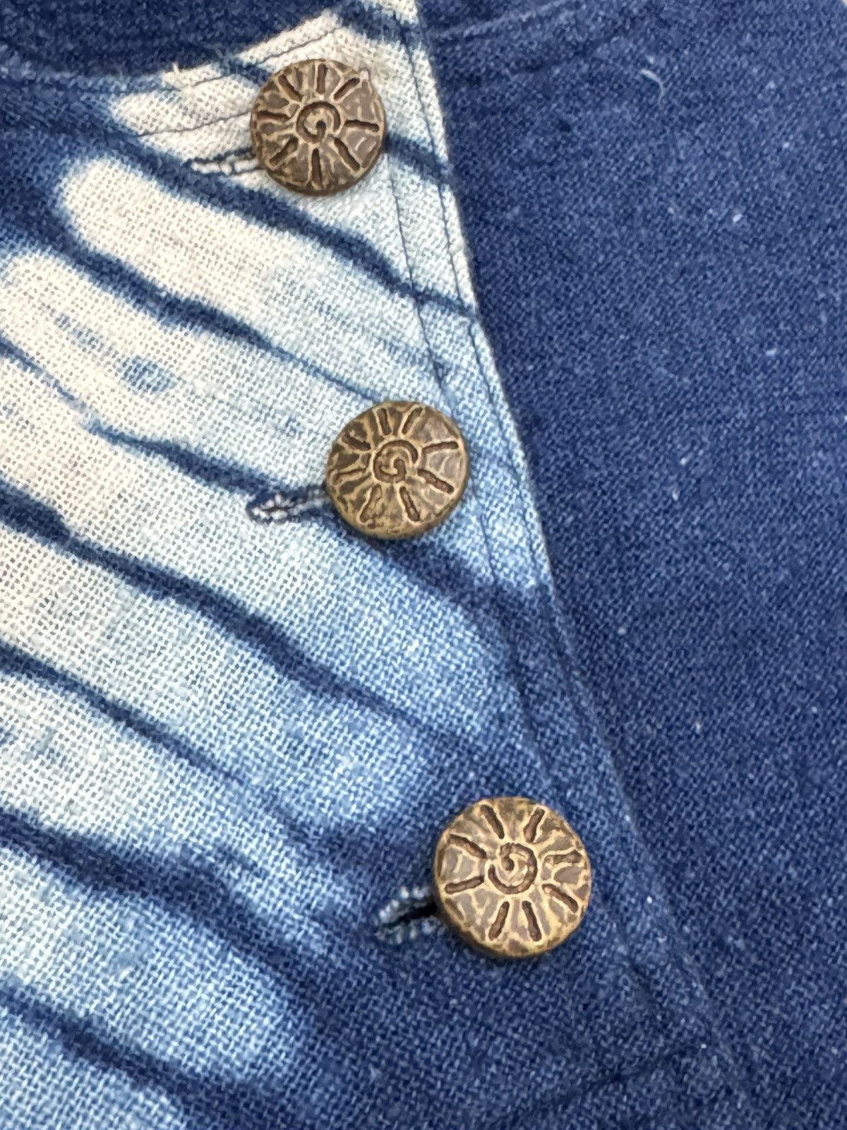 Indigo Japanese Brand Vintage Indigo Shirt Pocket Tie Die Size US L / EU 52-54 / 3 - 5 Thumbnail