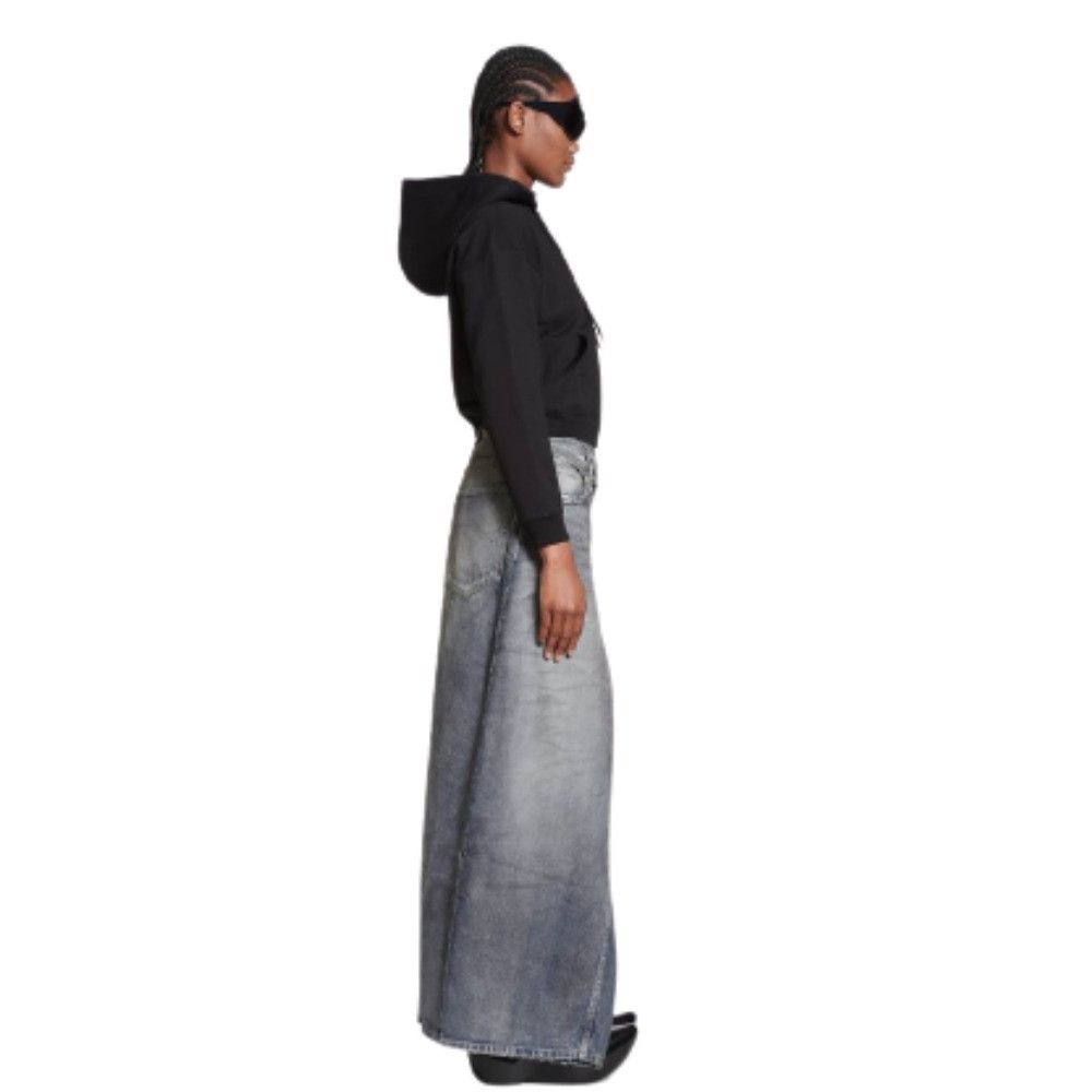 Balenciaga o1srvl11e1224 Apron Pants Skirt in Blue Size 28" / US 6 / IT 42 - 6 Thumbnail