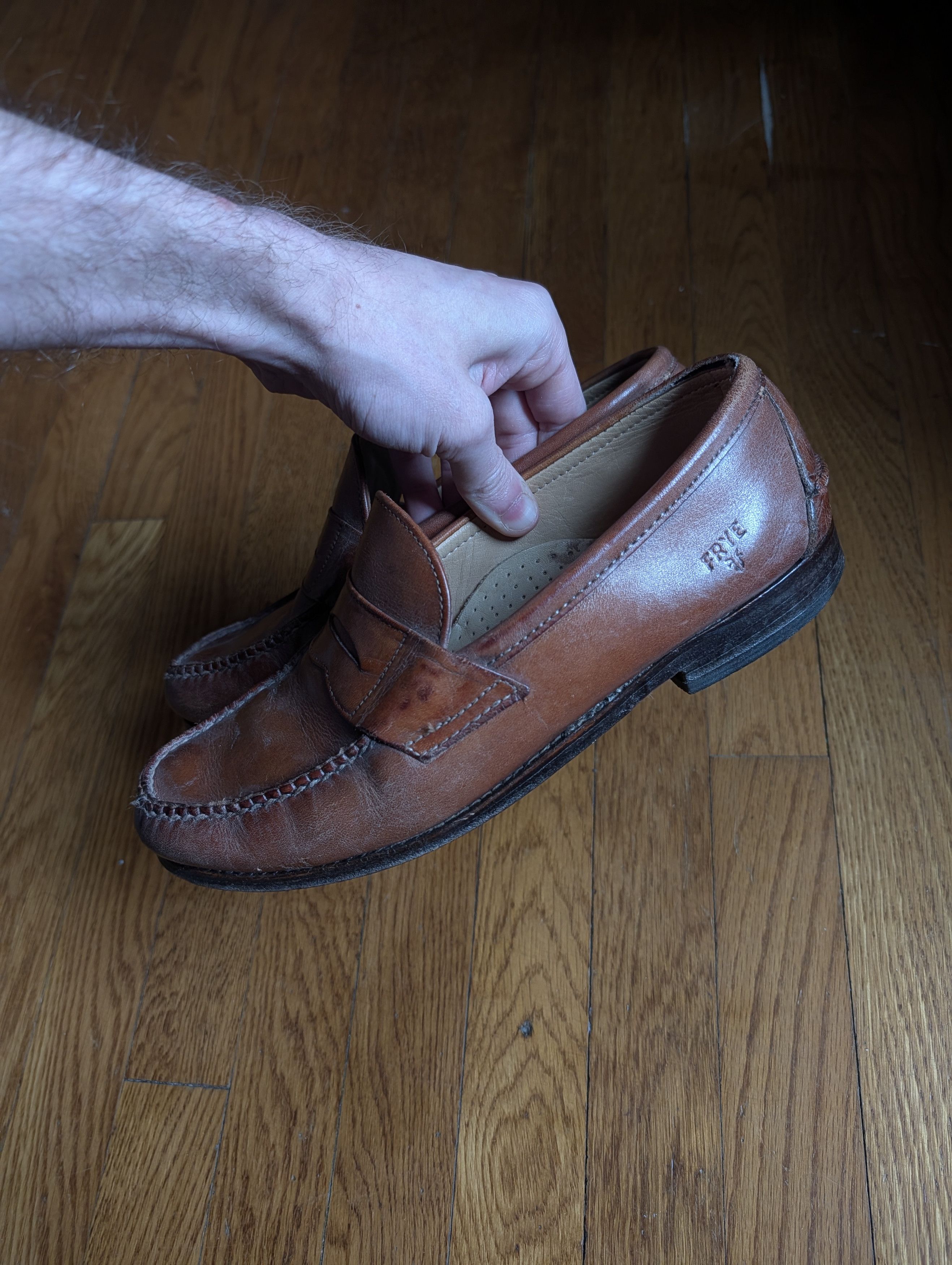 Mezlan Brown leather "Florence" brogues Spain mens 10 Size US 10 / EU 43 - 2 Thumbnail