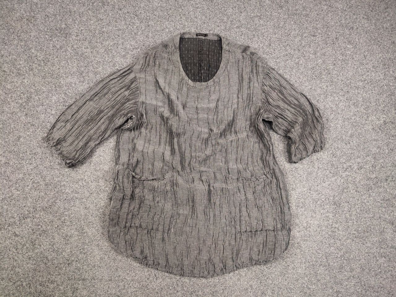 Other Grizas Design Light Linen Silk Blend Dark Gray Tunic Size S / US 4 / IT 40 - 10 Thumbnail