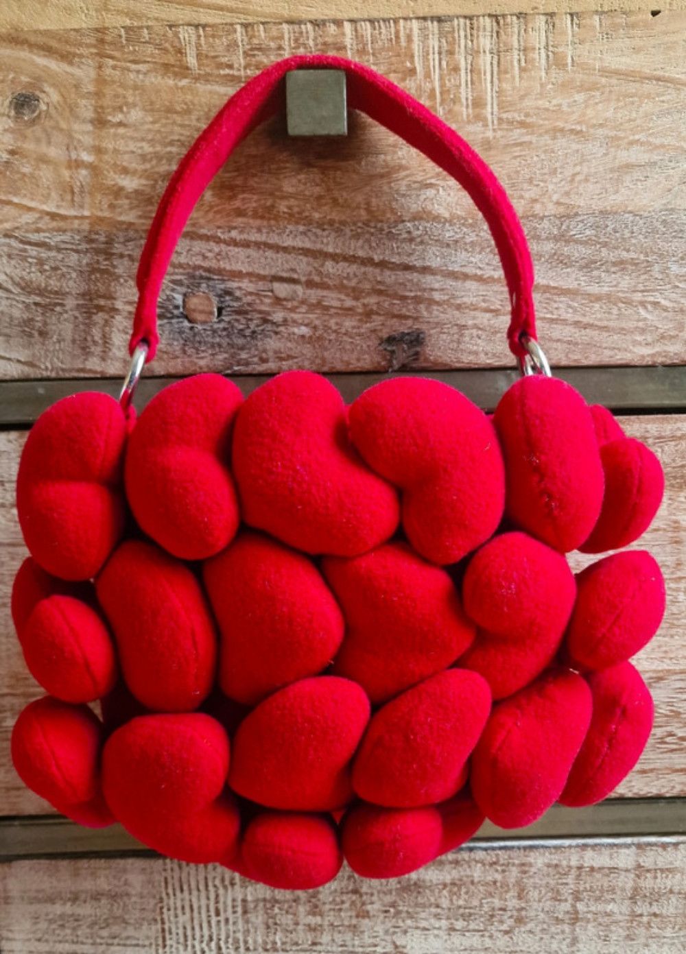 Moschino Moschino Heart Red Plush Love Toy Hand Shoulder Bag Size ONE SIZE - 1 Thumbnail