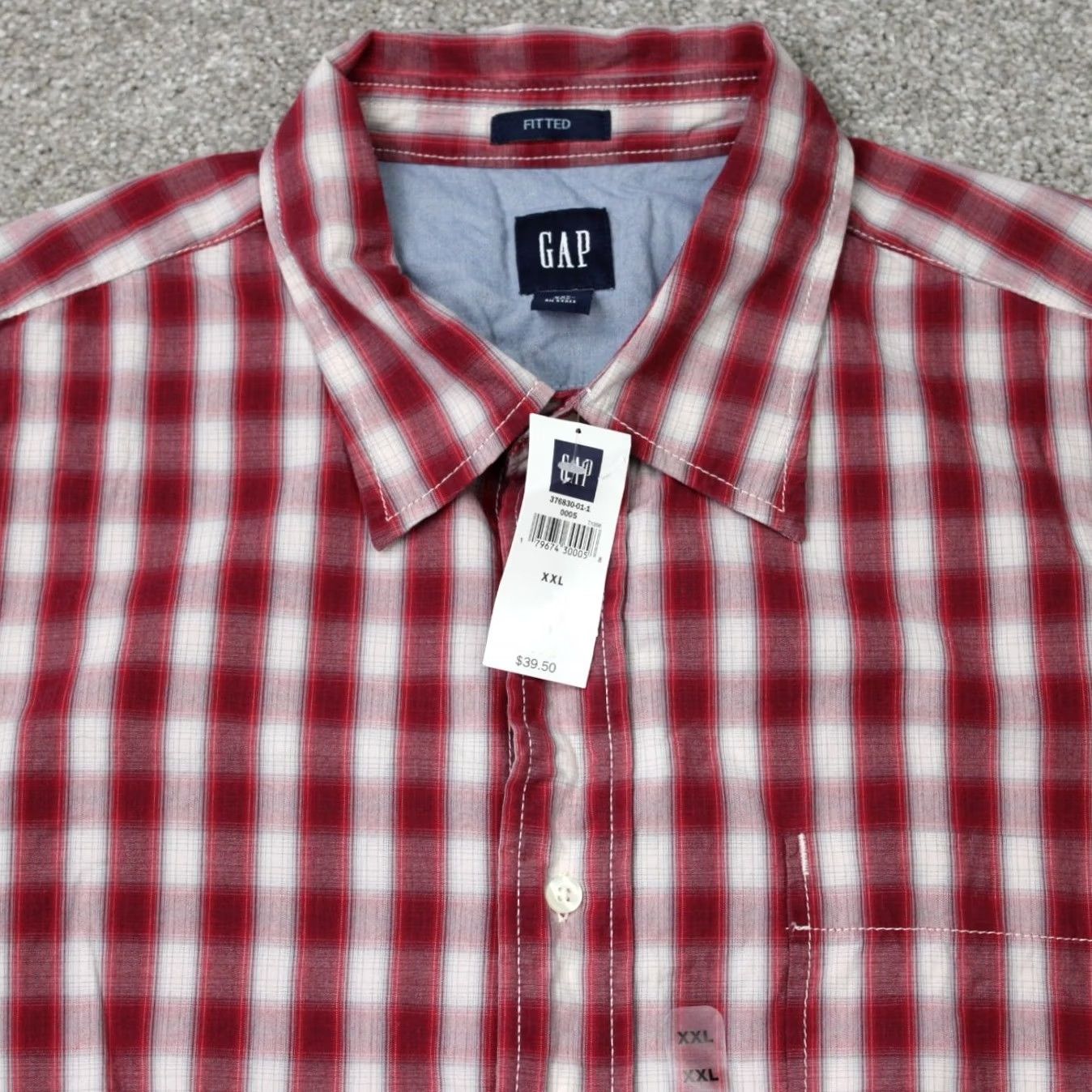 Gap GAP Shirt Mens 2XL Red Button-Up Long Sleeve 100% Cotton Button-Down Collared Size US XXL / EU 58 / 5 - 4 Thumbnail