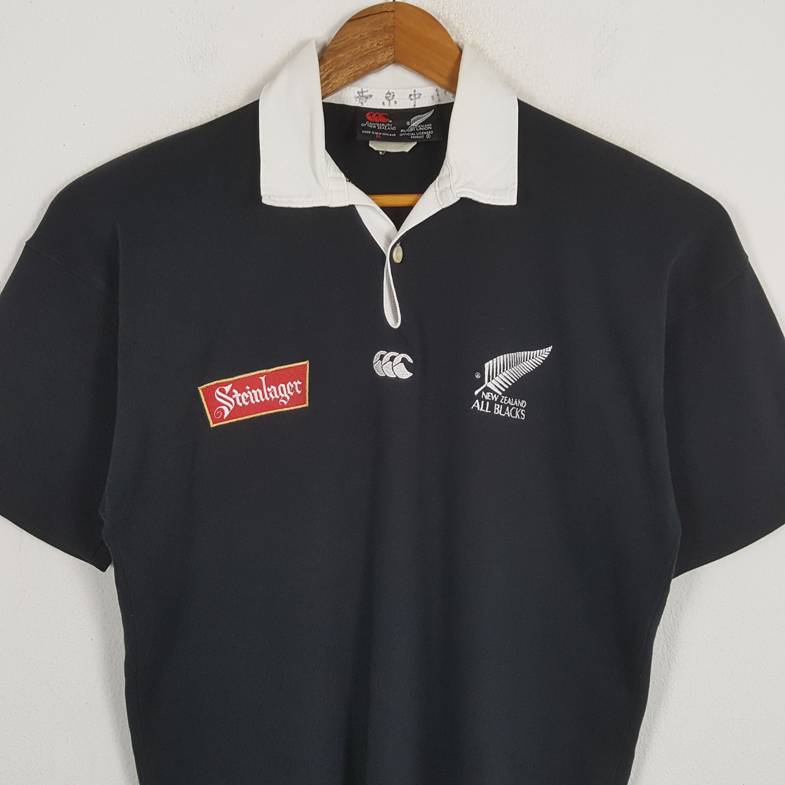 Canterbury of New Zealand × New Zealand Outback × Vintage Vintage CANTERBURY OF NEW ZEALAND x Steinlager Rugby Polos Size US M / EU 48-50 / 2 - 2 Thumbnail