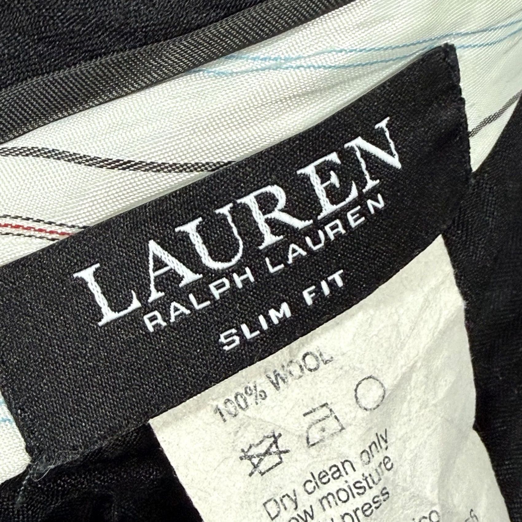 Ralph Lauren Lauren Ralph Lauren Slim Fit Trouser Pants Men's 32Wx30L Gray Wool Flat Front Button Zipper Pockets Slim Fit 80s 90s Cities USA Modern Mens Size US 32 / EU 48 - 7 Thumbnail
