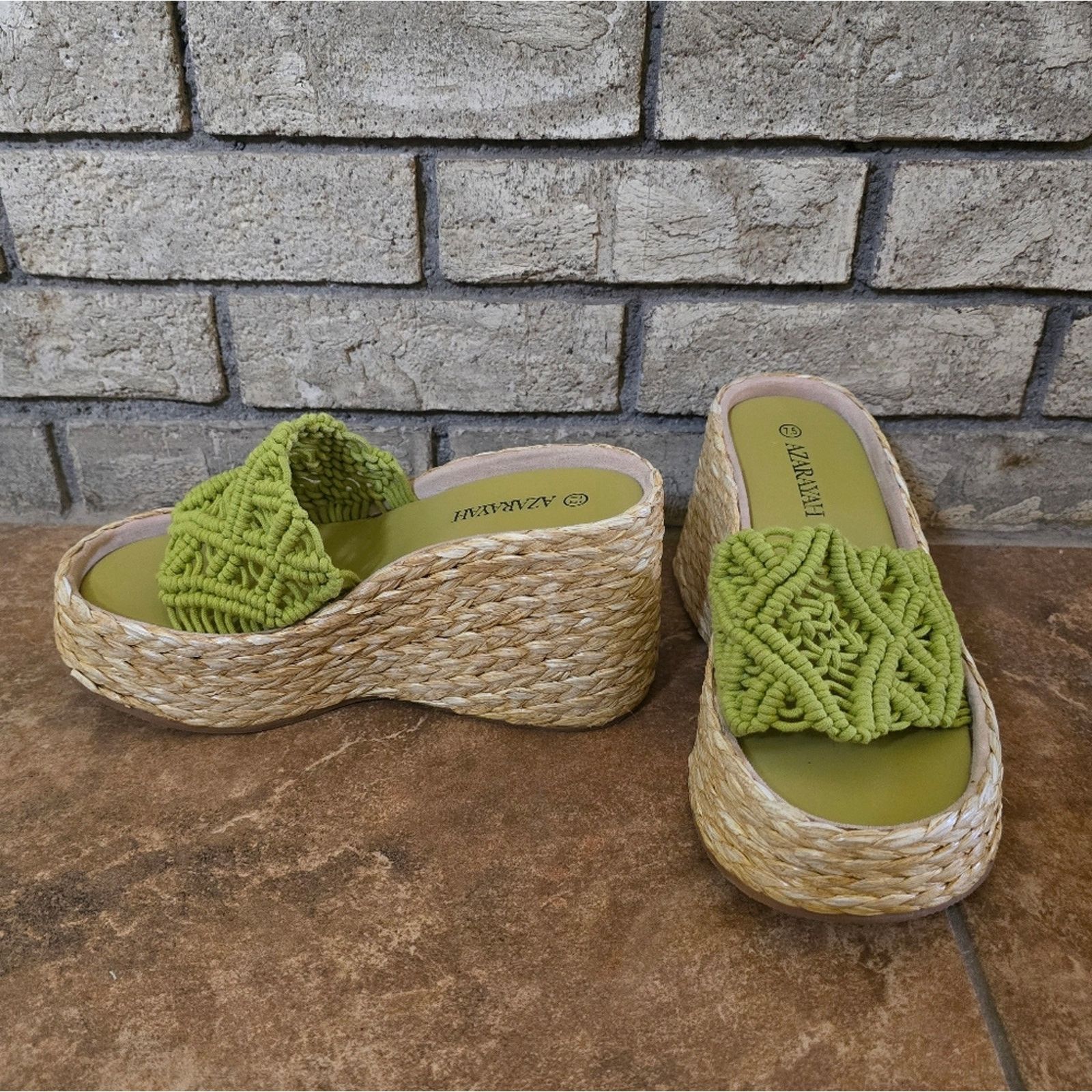 Other Avocado | AZARAYAH | Thick Love Platform Sandal Size US 7.5 / IT 37.5 - 1 Thumbnail
