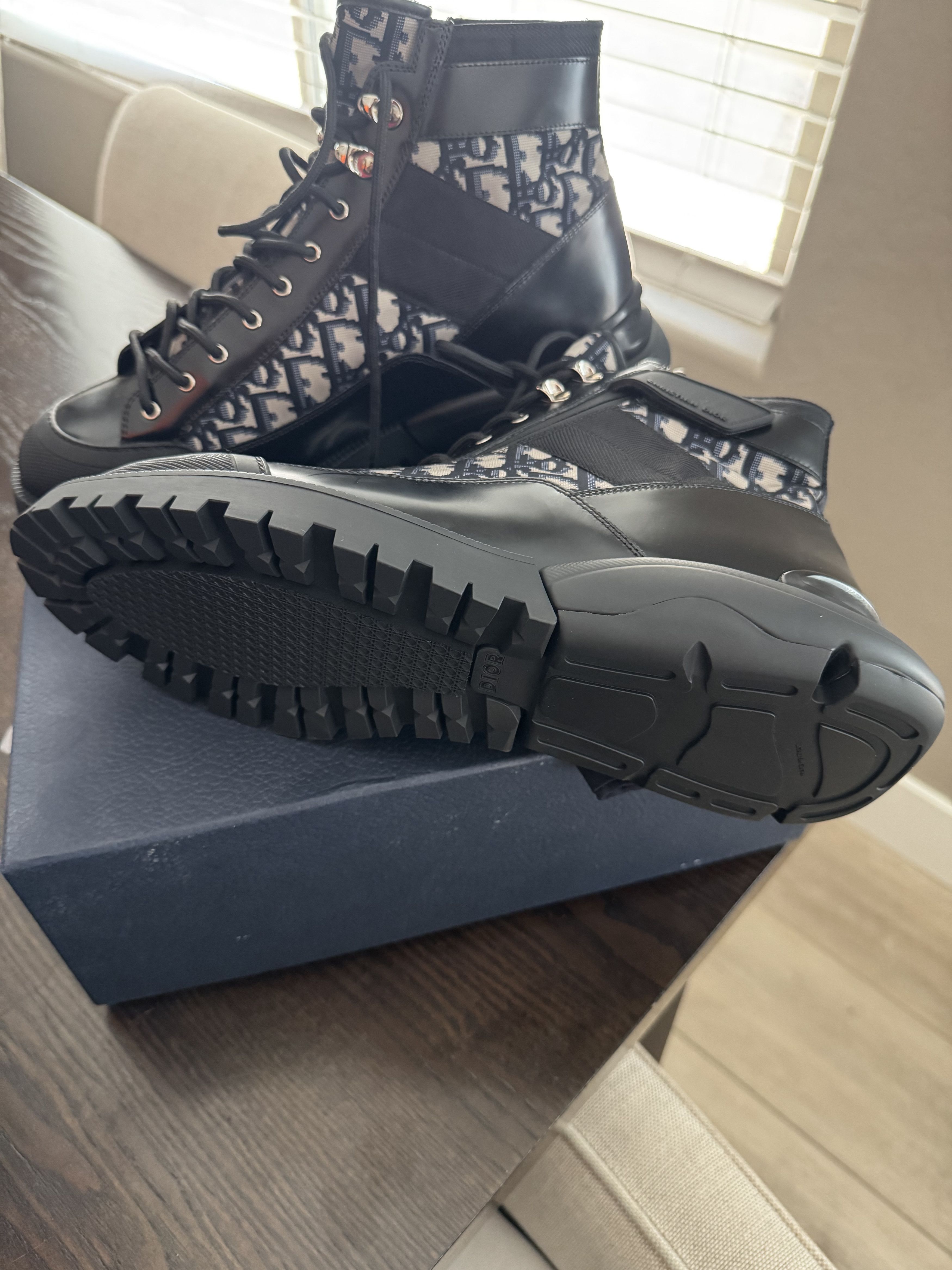 Dior Dior M Combat mid top boots Size US 12 / EU 45 - 4 Thumbnail