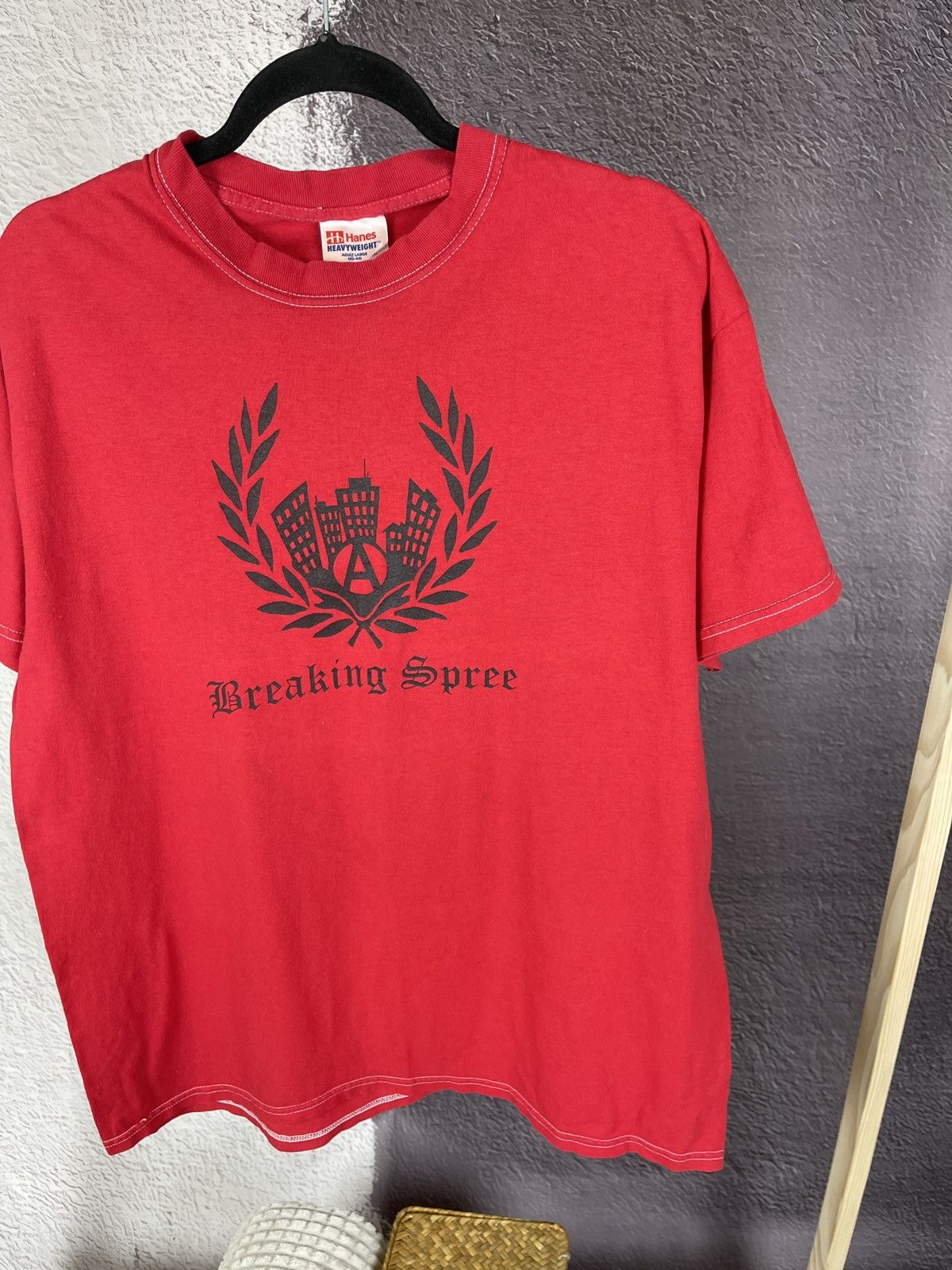 Band Tees Hanes vintage y2k Breaking Spree 2001 hype tee shirt Size US L / EU 52-54 / 3 - 6 Thumbnail
