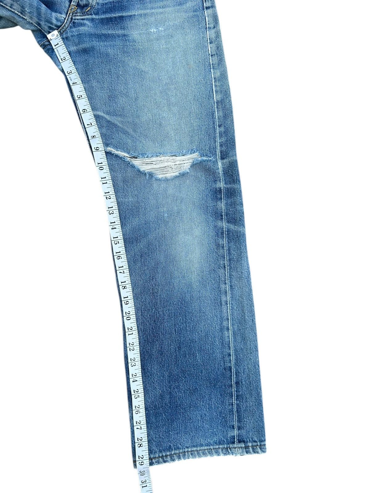 Kapital Vintage Levis Big E Selvedge Distressed Denim Jeans Size US 30 / EU 46 - 24 Thumbnail