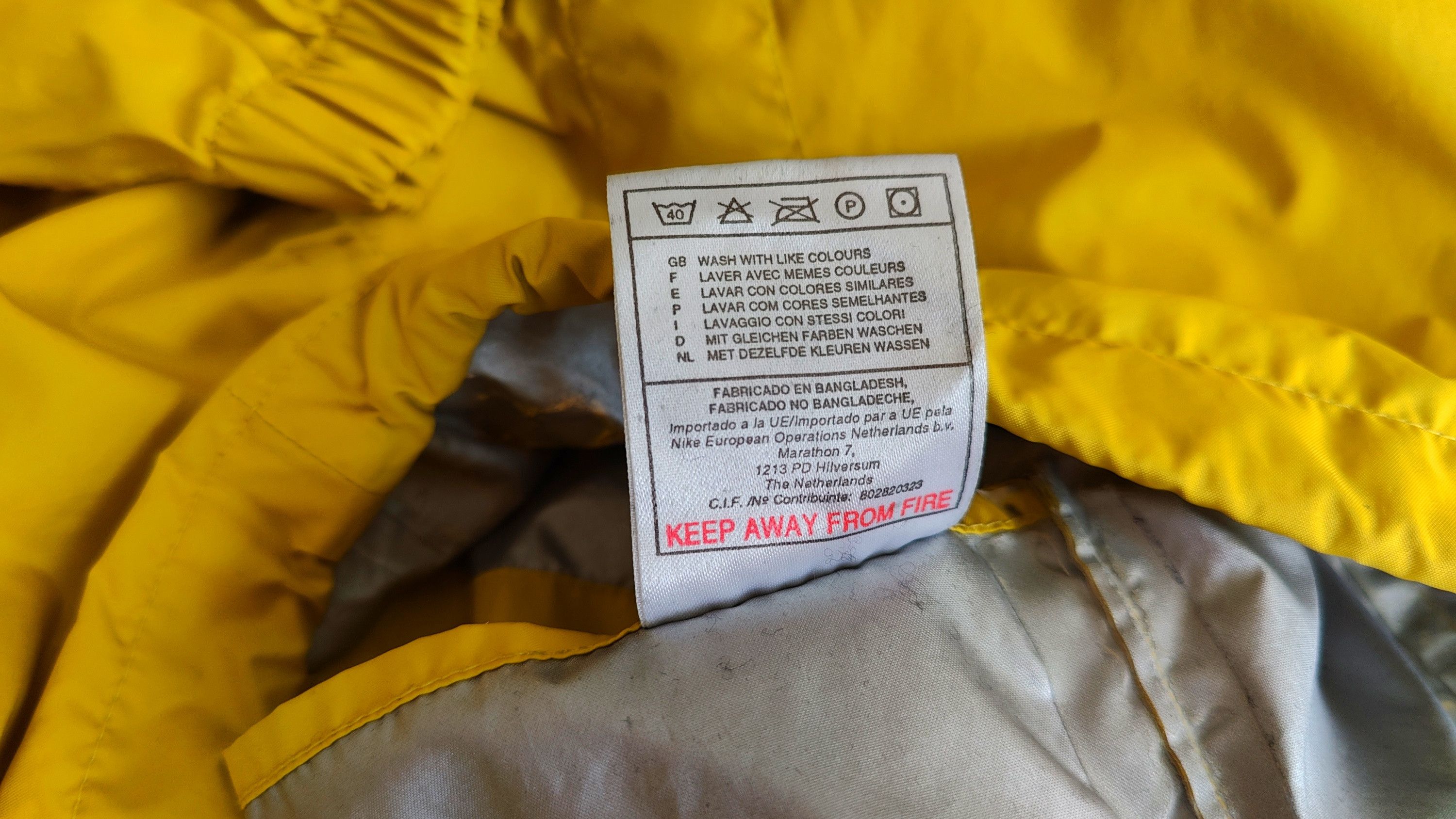 Nike × Vintage Nike VTG 90s Mustard Light Wind Jacket Stone Island style Size US M / EU 48-50 / 2 - 9 Thumbnail