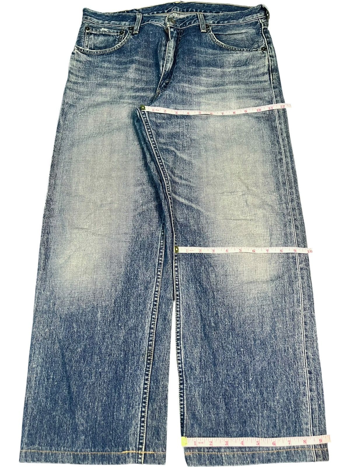 Levi's Vintage 90s Levis 503 Mud Wash Distress Baggy Jeans Size US 33 - 8 Thumbnail