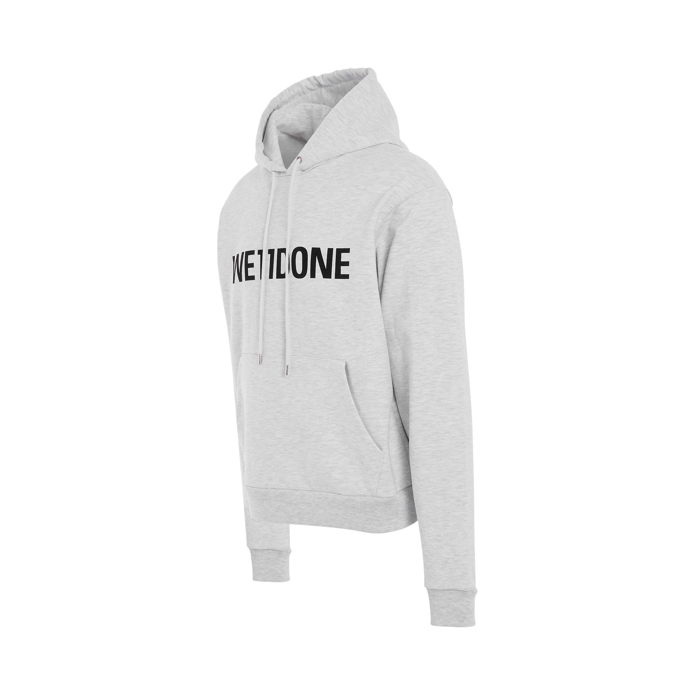 WE11DONE o1mris0824 Fitted Hoodie in Grey Size US L / EU 52-54 / 3 - 2 Thumbnail