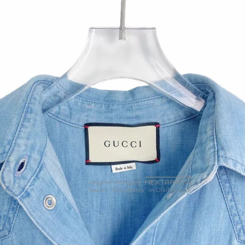 Gucci Gucci Blue rainbow logo leopard heavy industry embroidery Size XS / US 0-2 / IT 36-38 - 3 Thumbnail