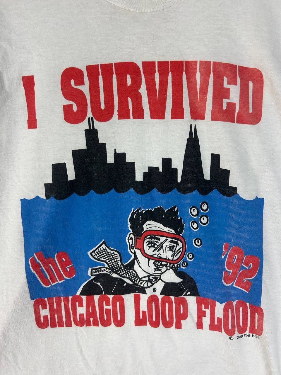 Vintage Vintage 90s “I Survived The Chicago Loop Flood ‘92 Size US L / EU 52-54 / 3 - 5 Thumbnail