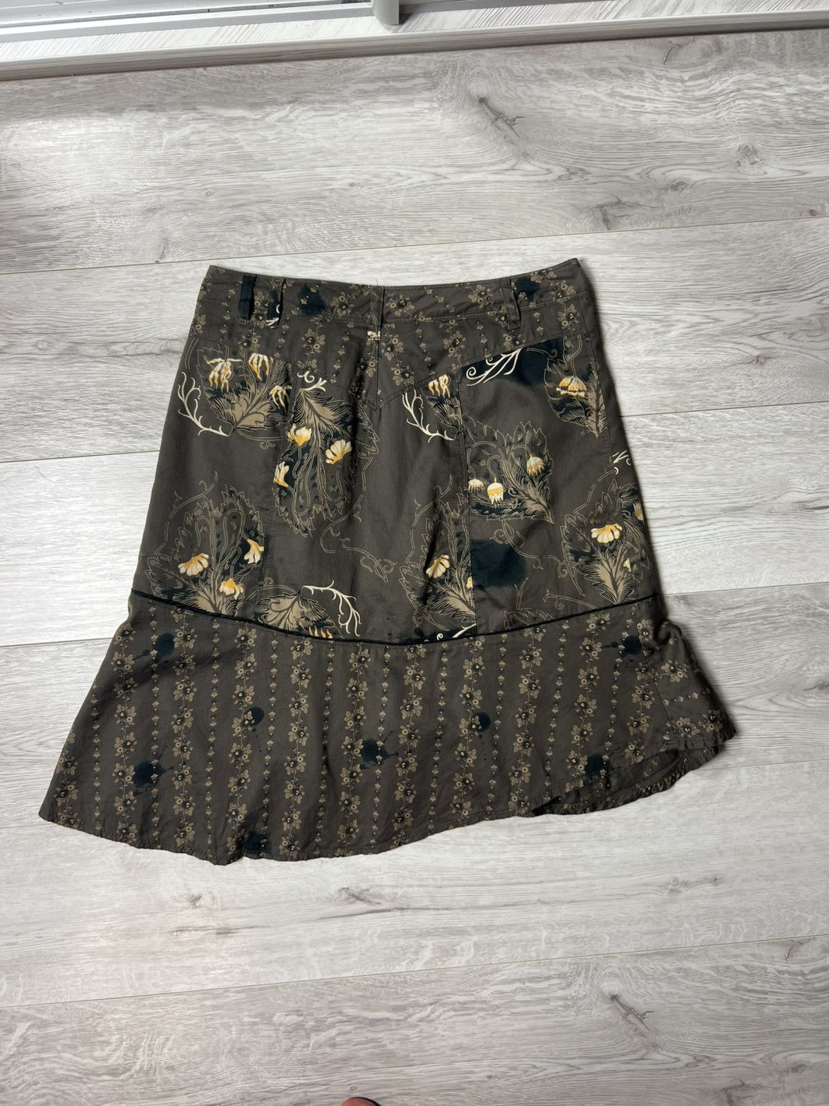 Diesel Diesel Y2K Floral Print Asymmetrical Midi Skirt with Pocket Size 27" / US 4 / IT 40 - 10 Thumbnail