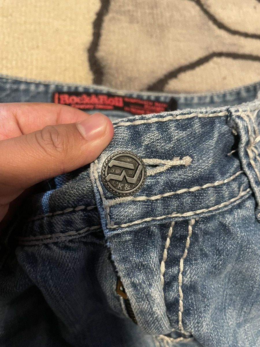 Rock & Republic Rock&Roll jeans cowboy denim double barrel Size US 33 - 5 Thumbnail