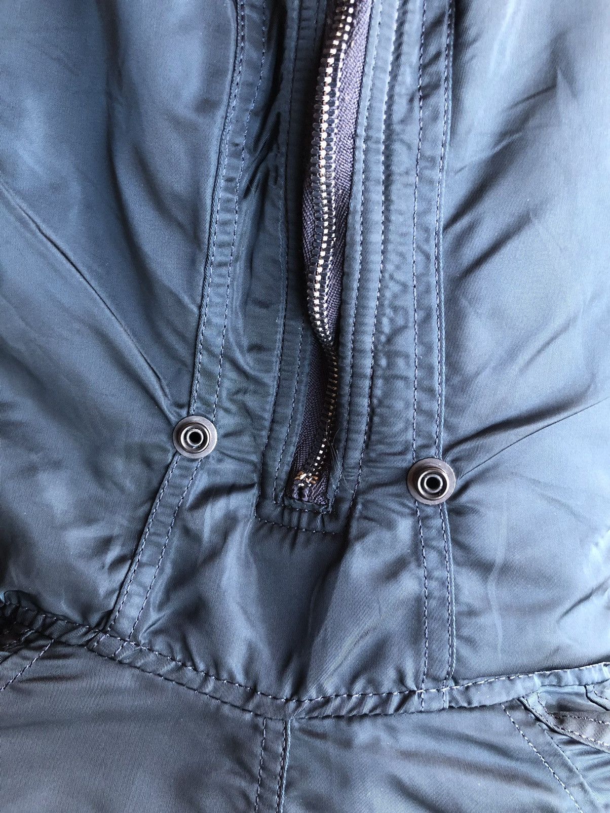 Alpha Industries Vintage Alpha Industries Fur Hoodie Bomber Military Jacket Size US M / EU 48-50 / 2 - 13 Thumbnail