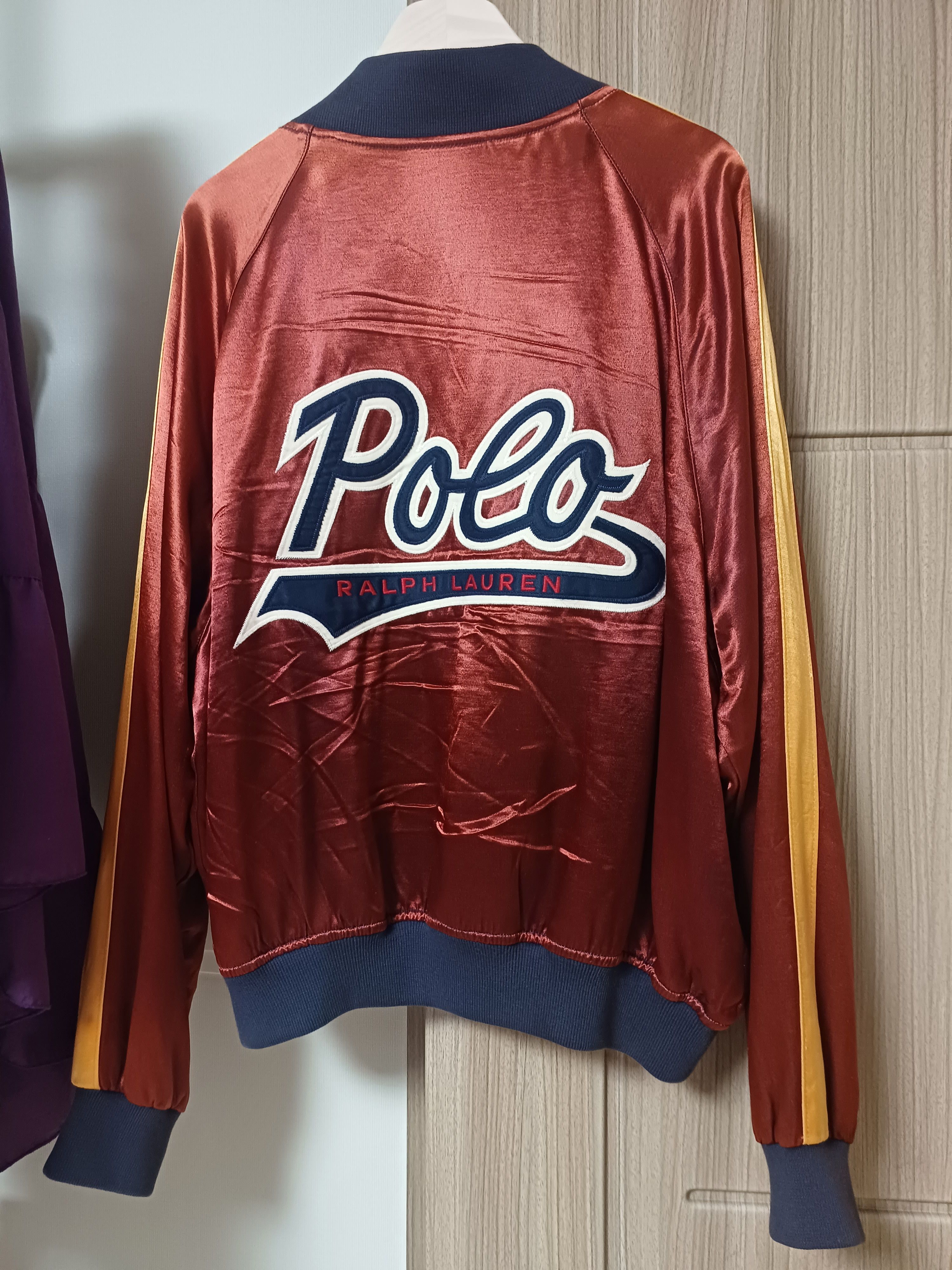 Polo Ralph Lauren Rare polo sport 1992 stadium satin jacket polo script ...