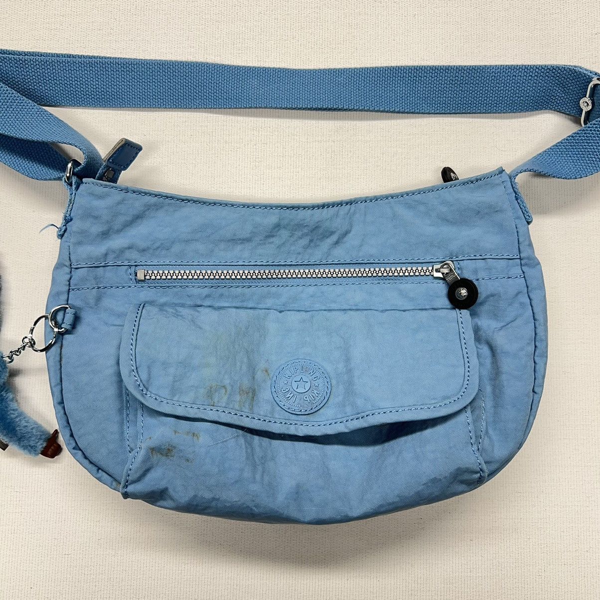 Other Kipling Syro Bag Blue Purse Crossbody Shoulder Zip Monkey Size ONE SIZE - 2 Thumbnail
