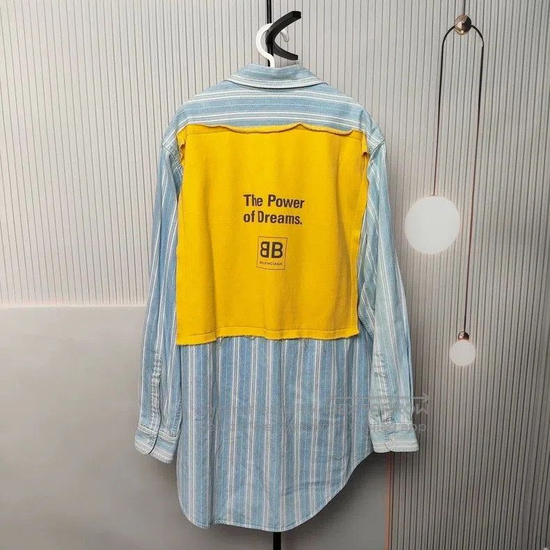 Balenciaga Balenciaga Leather Striped Shirt 37. Size US S / EU 44-46 / 1 - 2 Thumbnail
