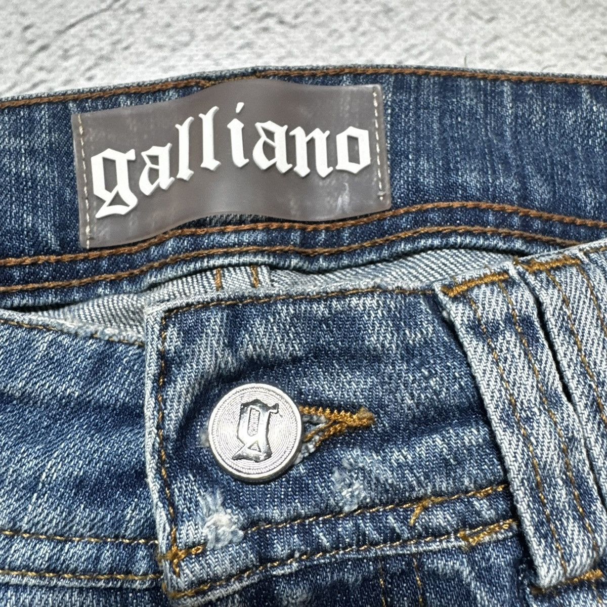 John Galliano drip john galliano distressed women jeans destroy avantgarde Size 27" / US 4 / IT 40 - 7 Thumbnail