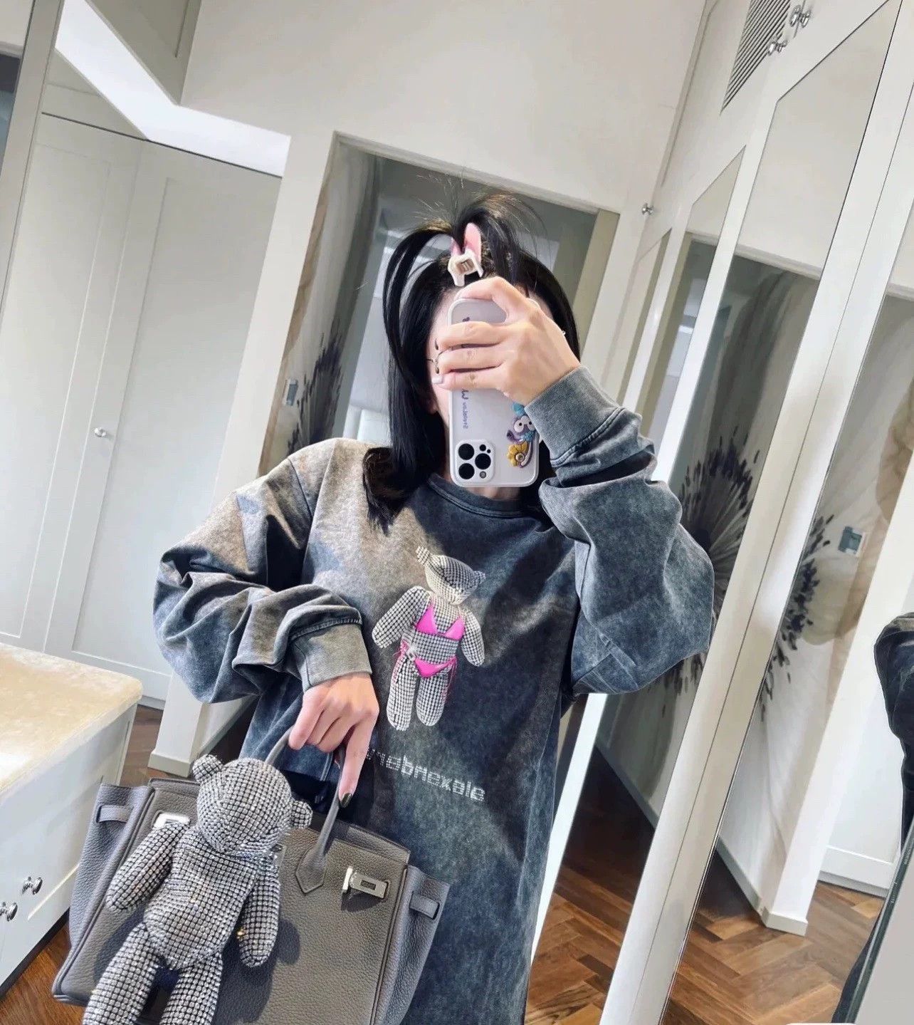 Other ALEX WANG distressed bear print longsleeve sweatshirt Size M / US 6-8 / IT 42-44 - 7 Thumbnail
