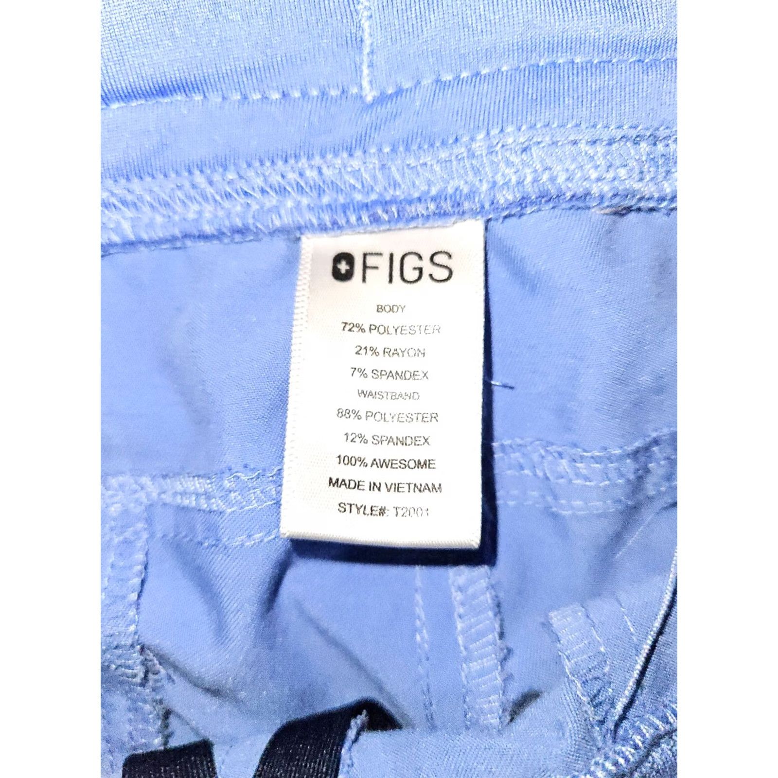 Vintage FIGS Technical Collection Scrub Pants Men 2XL Blue Straight Stretch Pockets Size US 39 - 2 Thumbnail