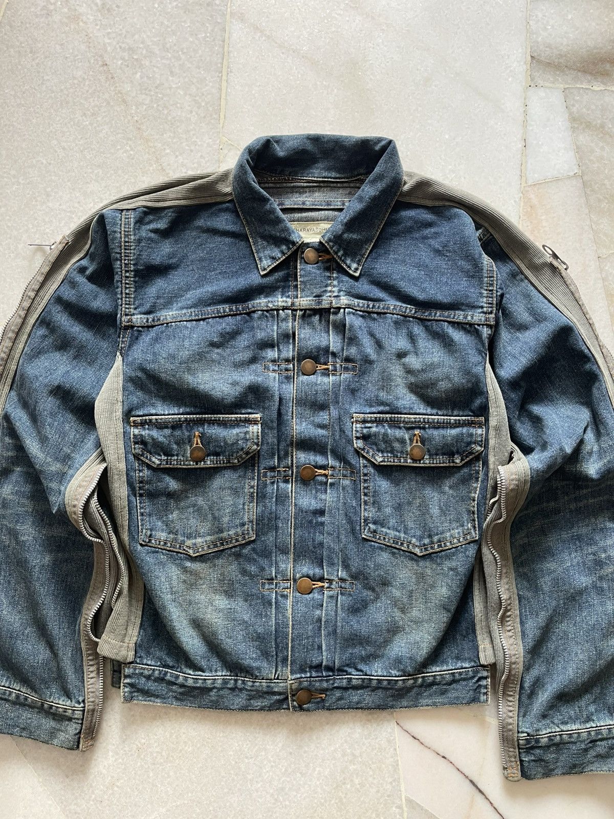 Maison MIHARA YASUHIRO Miharayasuhiro Hybrid TYPE 2 Denim Jacket 10 Size US S / EU 44-46 / 1 - 7 Thumbnail