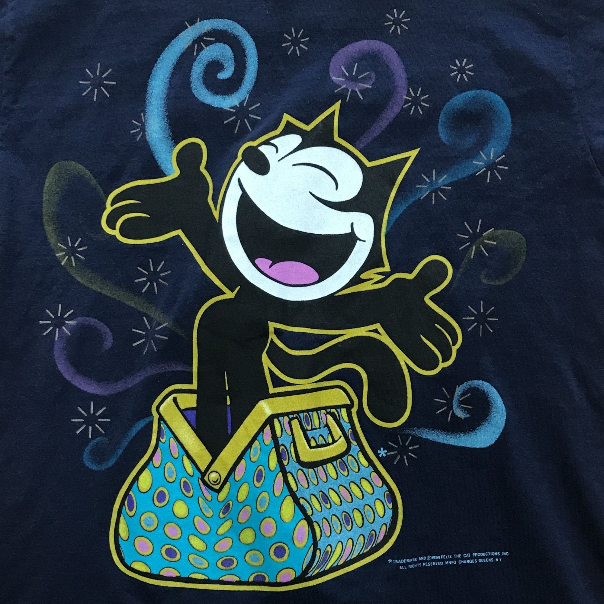 Changes Vintage Changes Felix the Cat Cartoon Blue T-Shirt Size US L / EU 52-54 / 3 - 2 Thumbnail