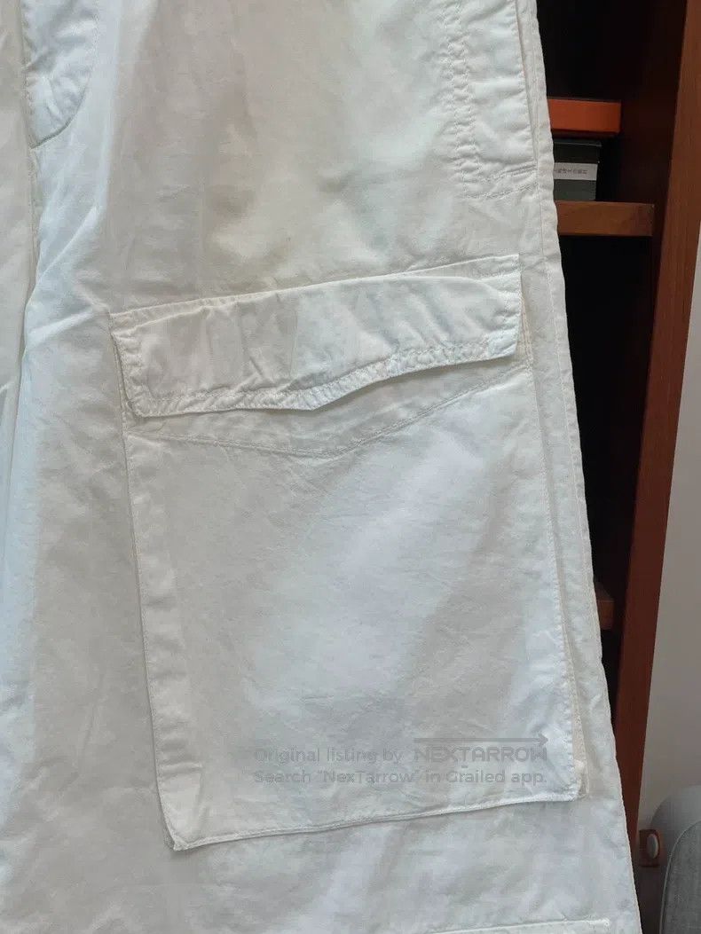 Dries Van Noten Dries Van Noten White Cargo Pants Size 35" - 3 Thumbnail