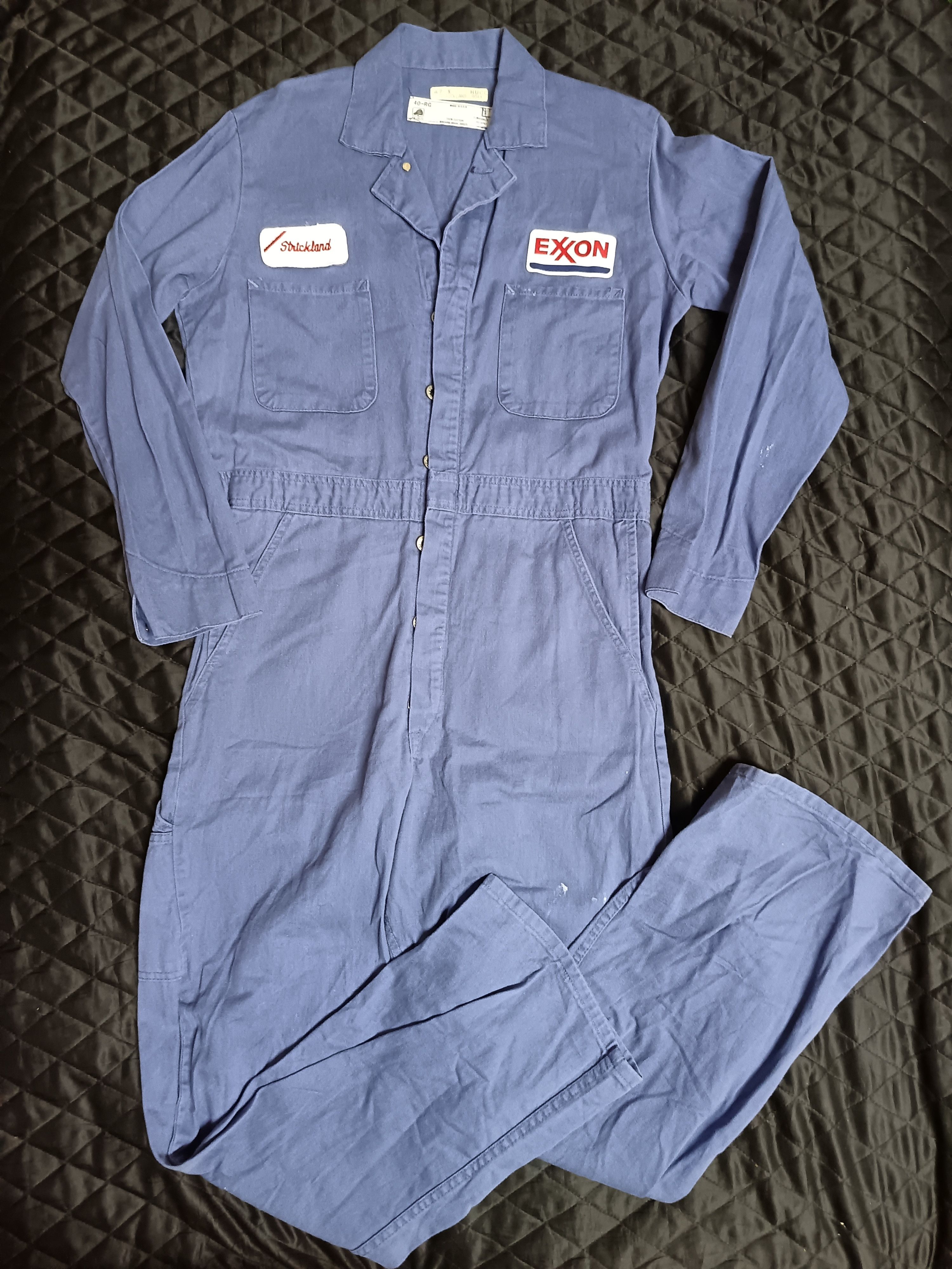 Vintage Exxon Vintage Mechanic Coveralls Jumpsuit Size US 40 / EU 56 - 1 Thumbnail