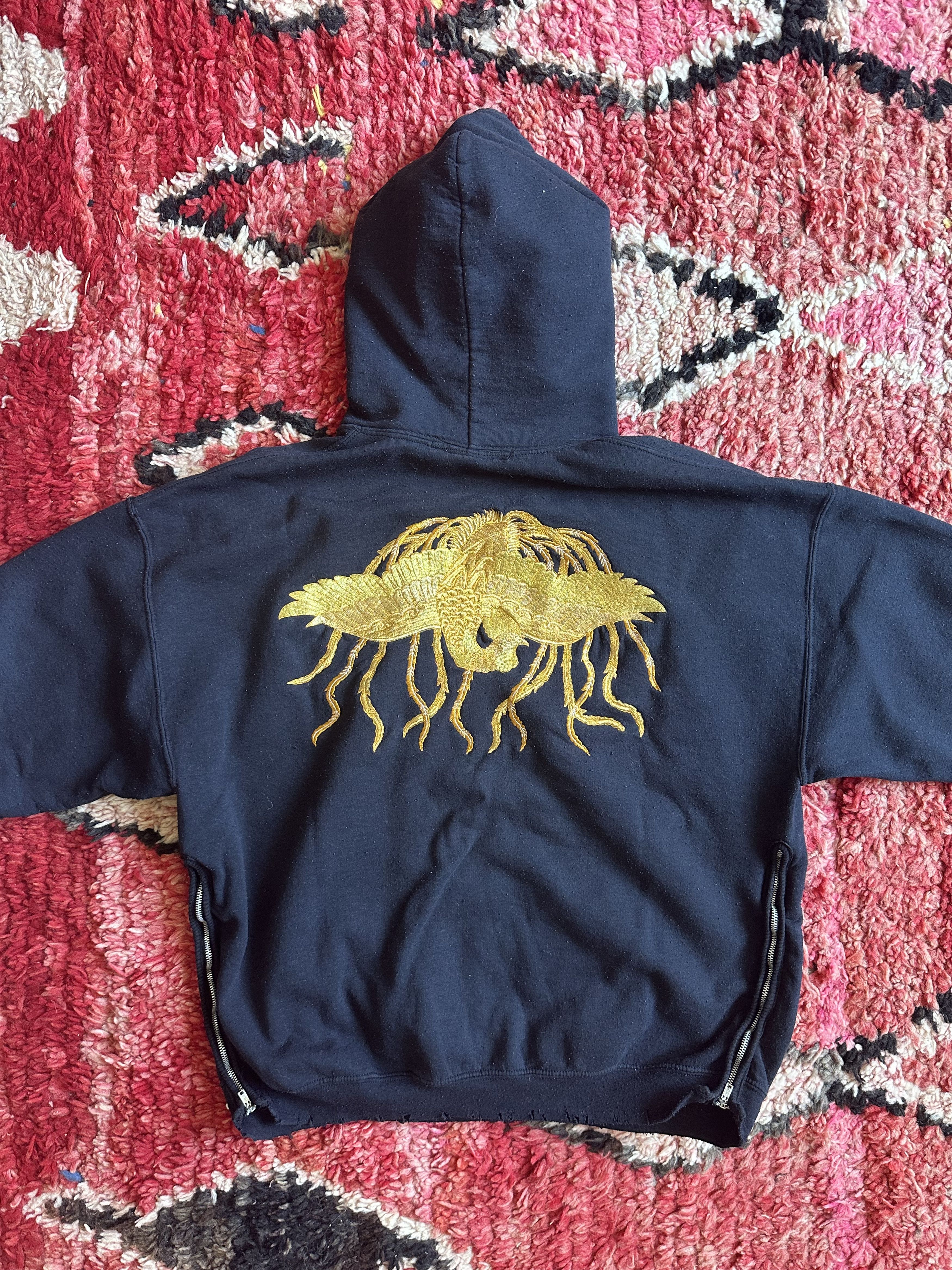 Sasquatchfabrix Chinese Phoenix Side-Zip Damage Hoodie Size US XL / EU 56 / 4 - 1 Thumbnail