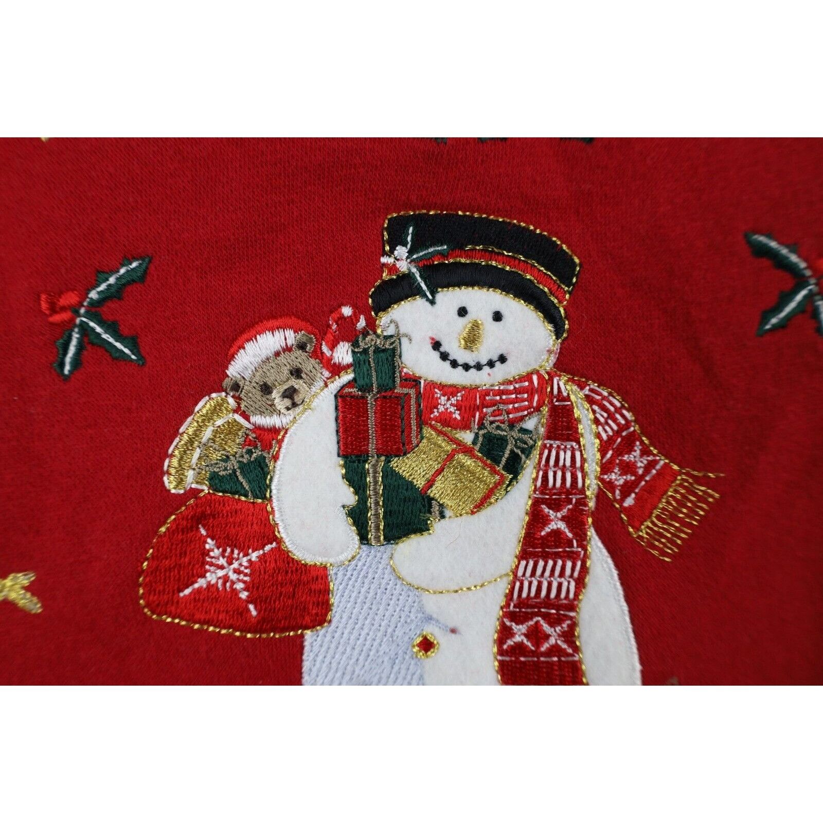 Vintage Vintage 90s Streetwear Womens Medium Faded Christmas Snowman Size M / US 6-8 / IT 42-44 - 5 Thumbnail