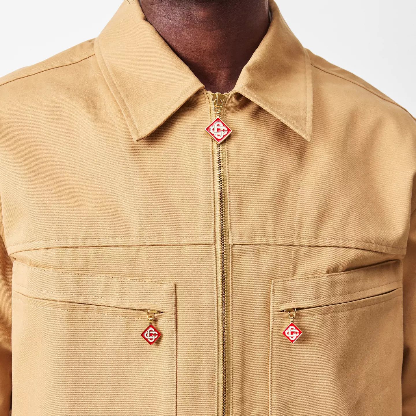 Casablanca o1g2r1mq0426 Work Zipped Jacket in Beige Size US L / EU 52-54 / 3 - 5 Thumbnail