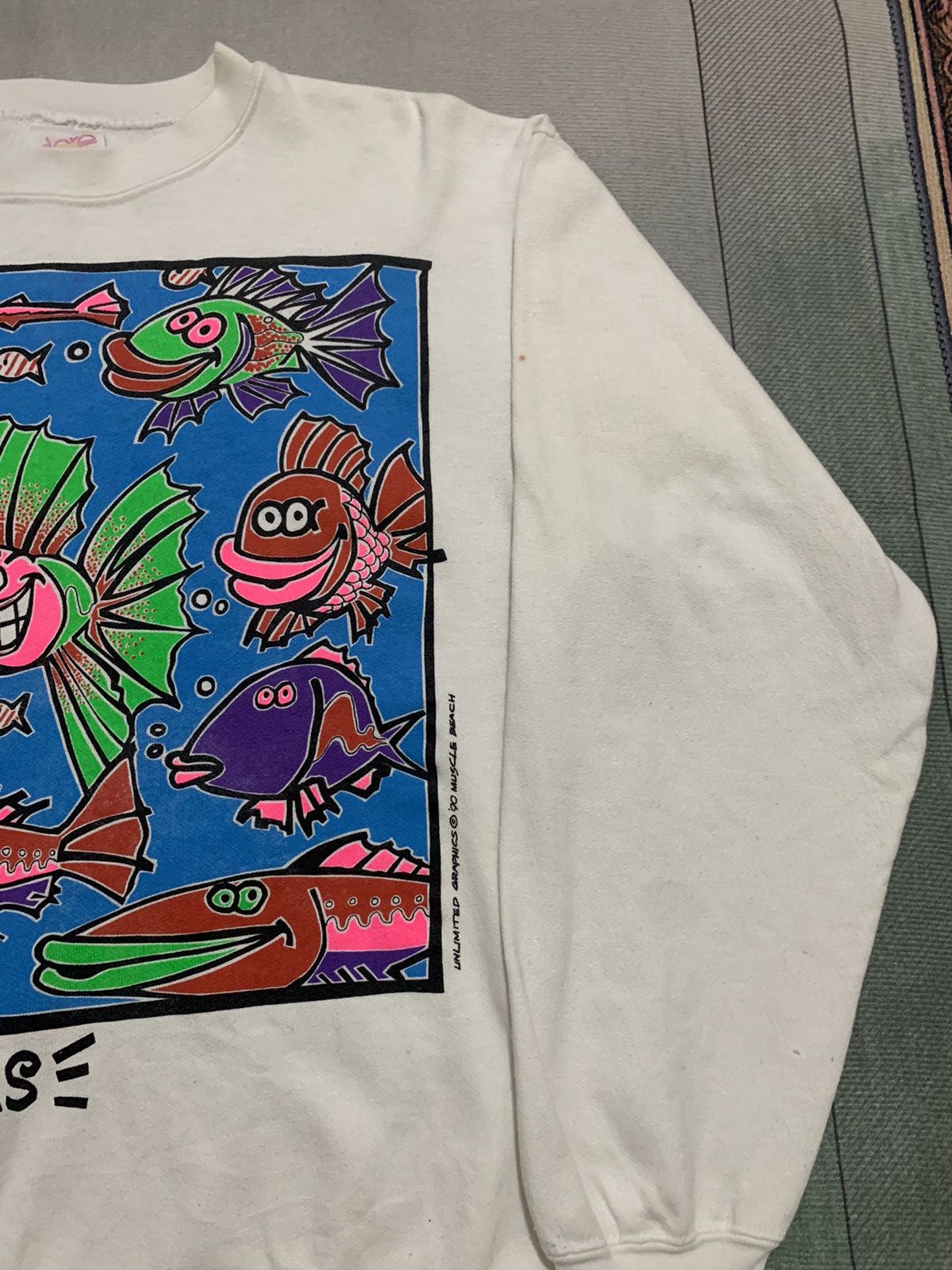 Vintage Vintage 90s Fish Freaks Crewneck Sweatshirt: Big Logo Size US M / EU 48-50 / 2 - 3 Thumbnail