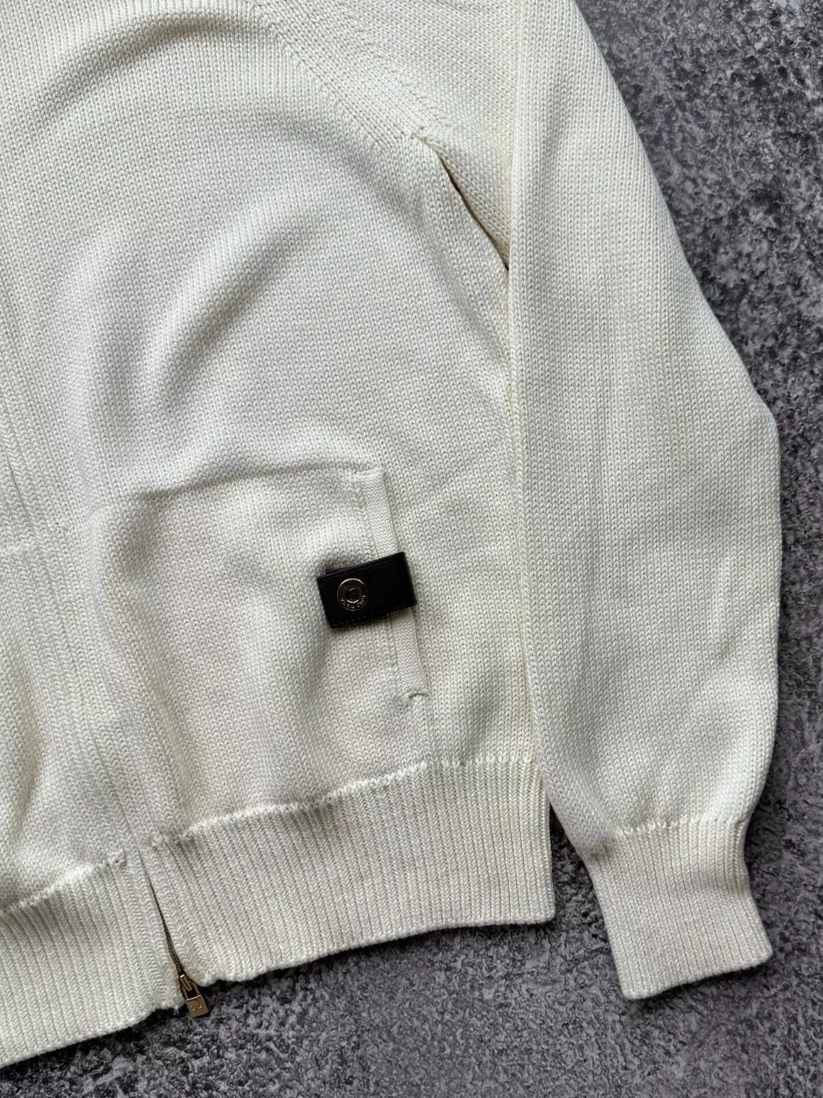 Loro Piana Loro Piana Knit Silk Sweater With Leather Inserts Size US M / EU 48-50 / 2 - 5 Thumbnail