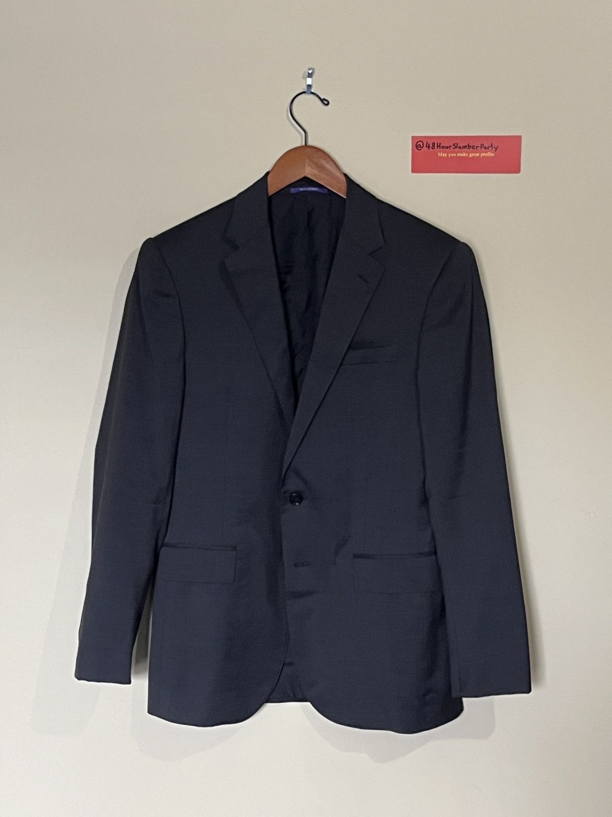 Ralph Lauren Purple Label Ralph Lauren Purple Label Wool and Cupro Blazer - 38R Size 38S - 1 Thumbnail