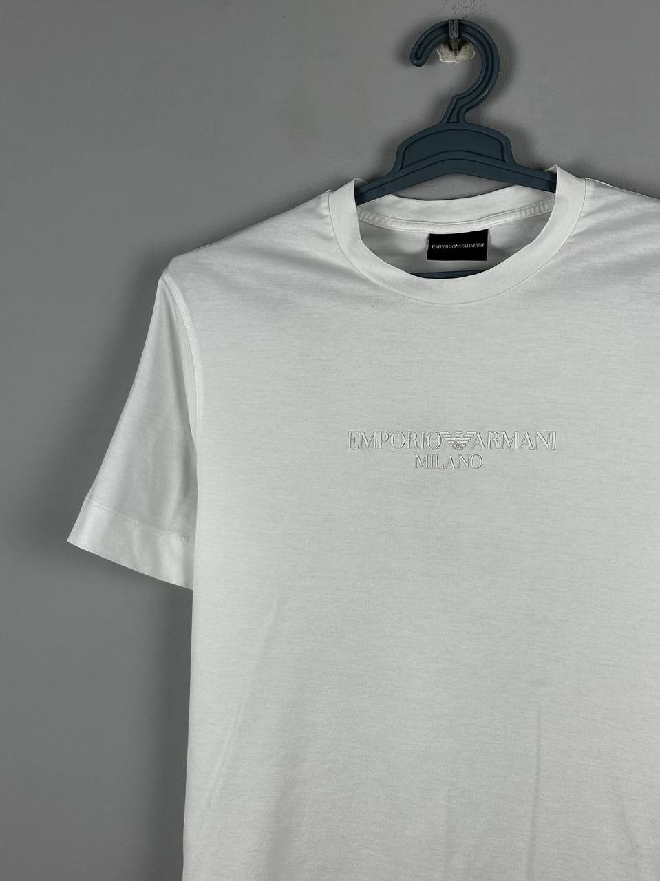 Emporio Armani Vintage Emporio Armani White Luxury T-Shirt Size US L / EU 52-54 / 3 - 1 Thumbnail