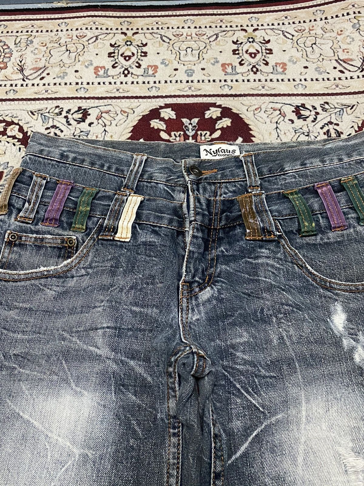 Other Japanese brand X nylaus double waist jeans Size US 32 / EU 48 - 18 Thumbnail