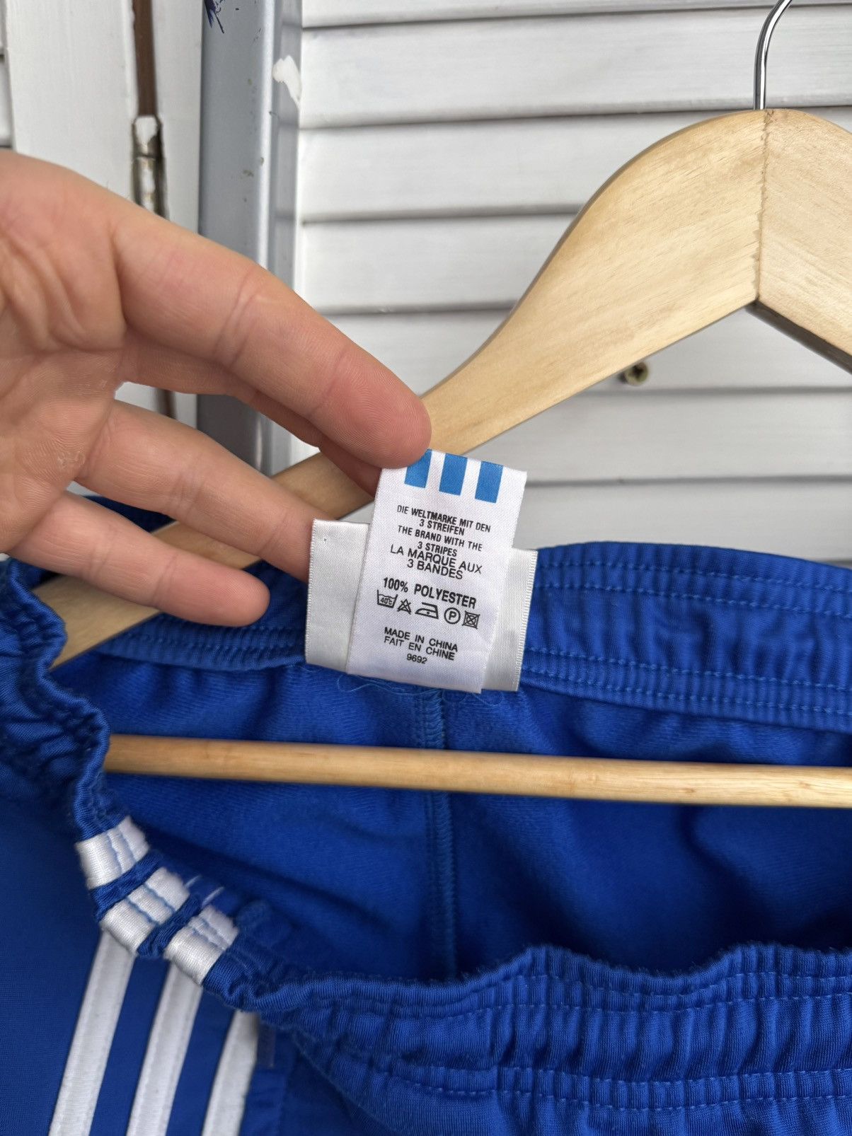 Adidas Vintage Adidas Originals Blue Trefoil Track Pants Size US 32 / EU 48 - 12 Thumbnail