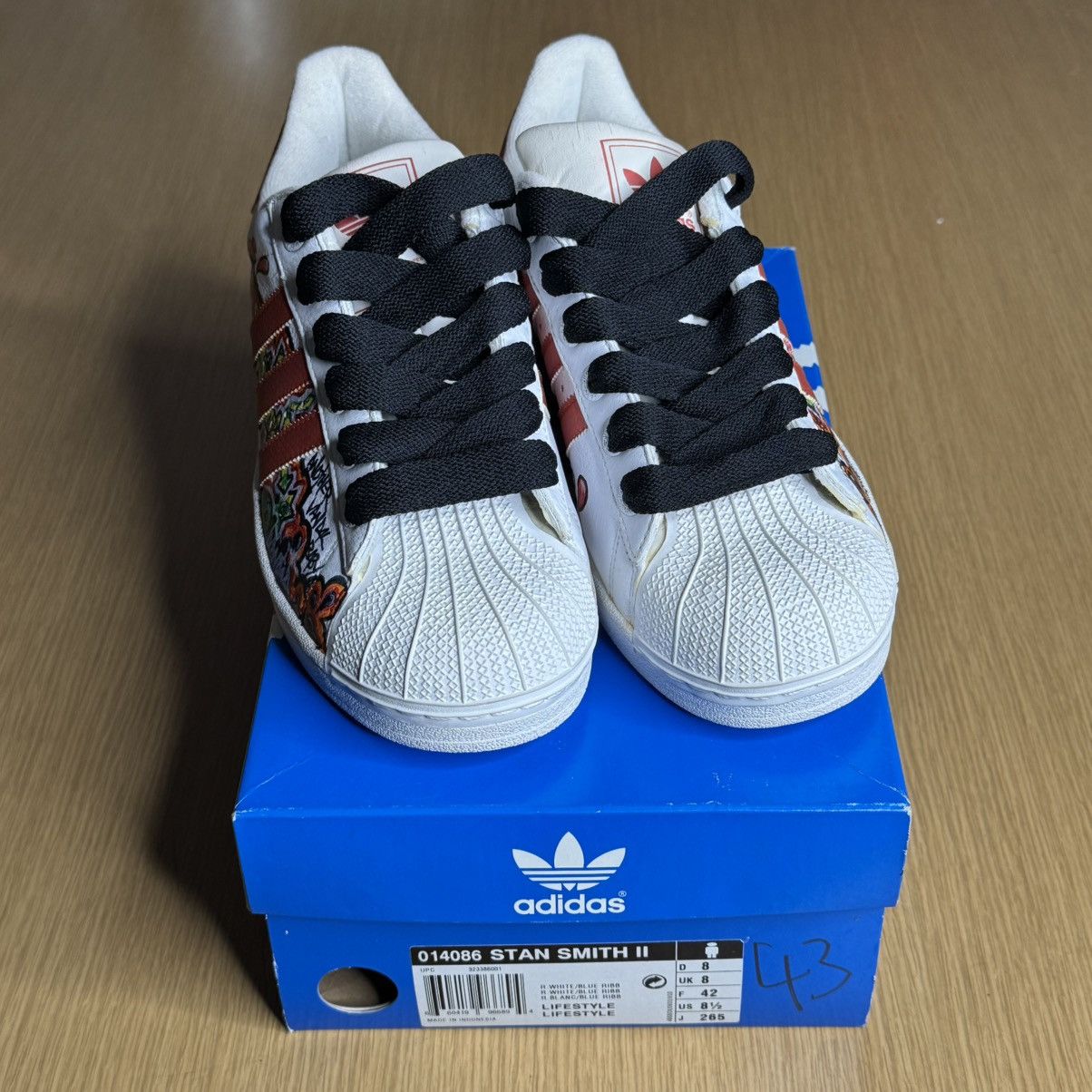 Adidas Adidas Superstar Custom Hand Painted Size US 9 / EU 42 - 7 Thumbnail