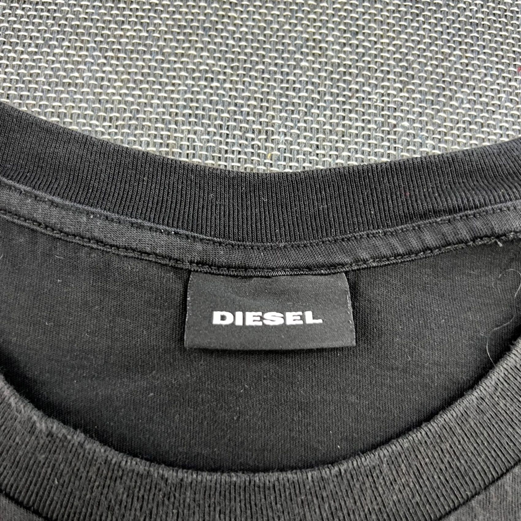 Diesel Diesel Mens T Shirt XL Black Cotton Regular Short Sleeve Crew Neck Tee Mens Size US XL / EU 56 / 4 - 5 Thumbnail