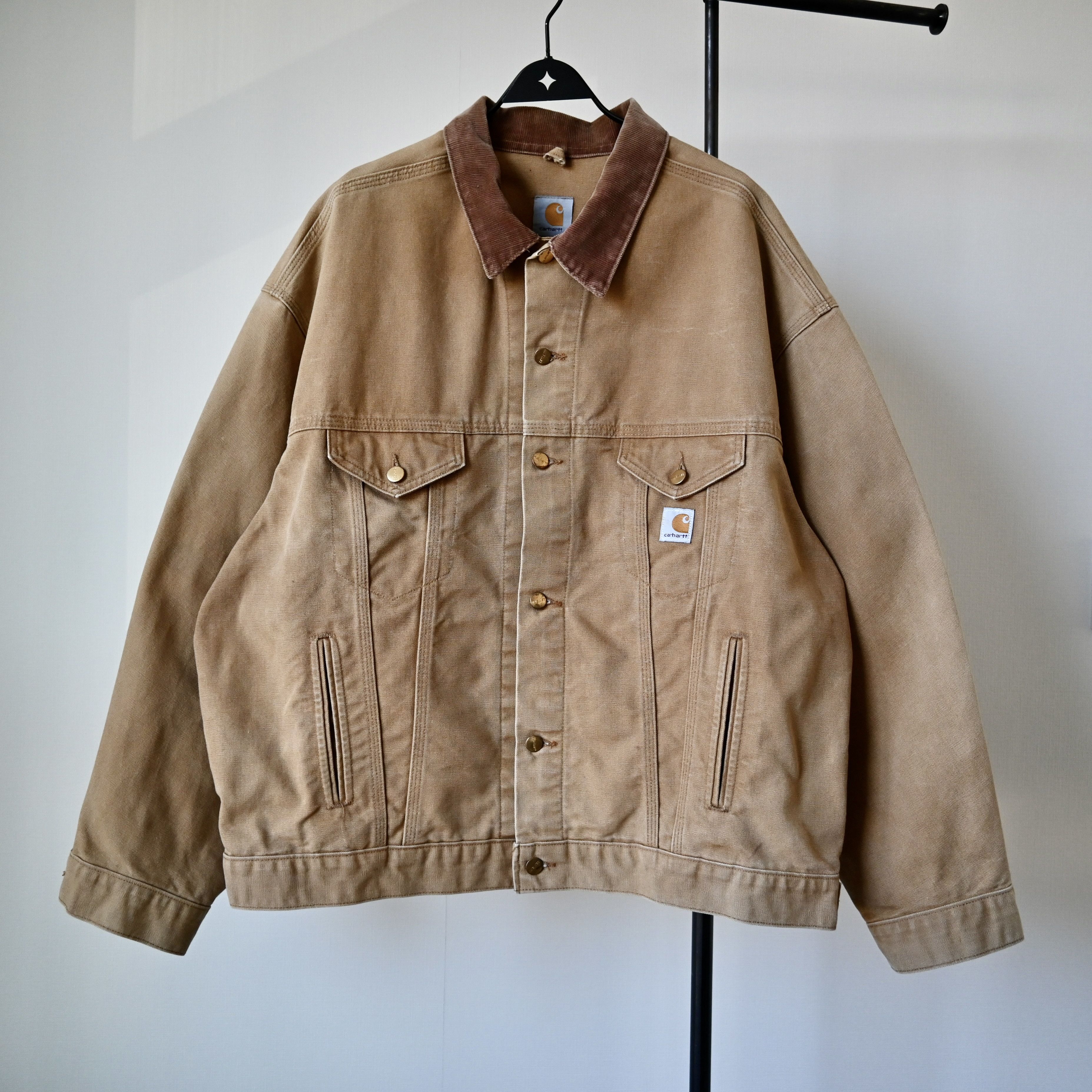 Carhartt VTG 1990s Carhartt Trucker Jacket, brown duck, made in USA Size US XXL / EU 58 / 5 - 1 Thumbnail