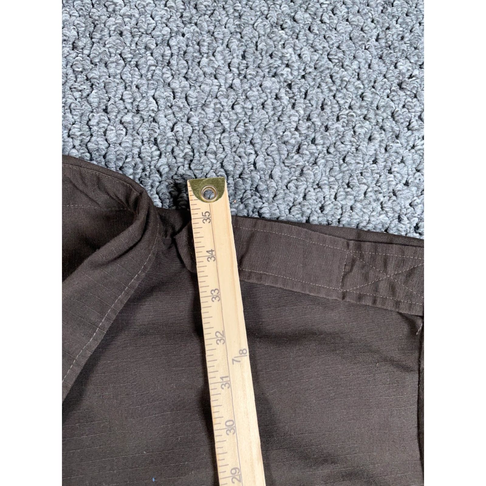 Propper Propper Military Tactical Shirt Adult 3XL Long Brown Name Patch Polyester Blend Button-Up Shirt Mens 90s Military Workwear Twill Brown Size US XXL / EU 58 / 5 - 7 Thumbnail